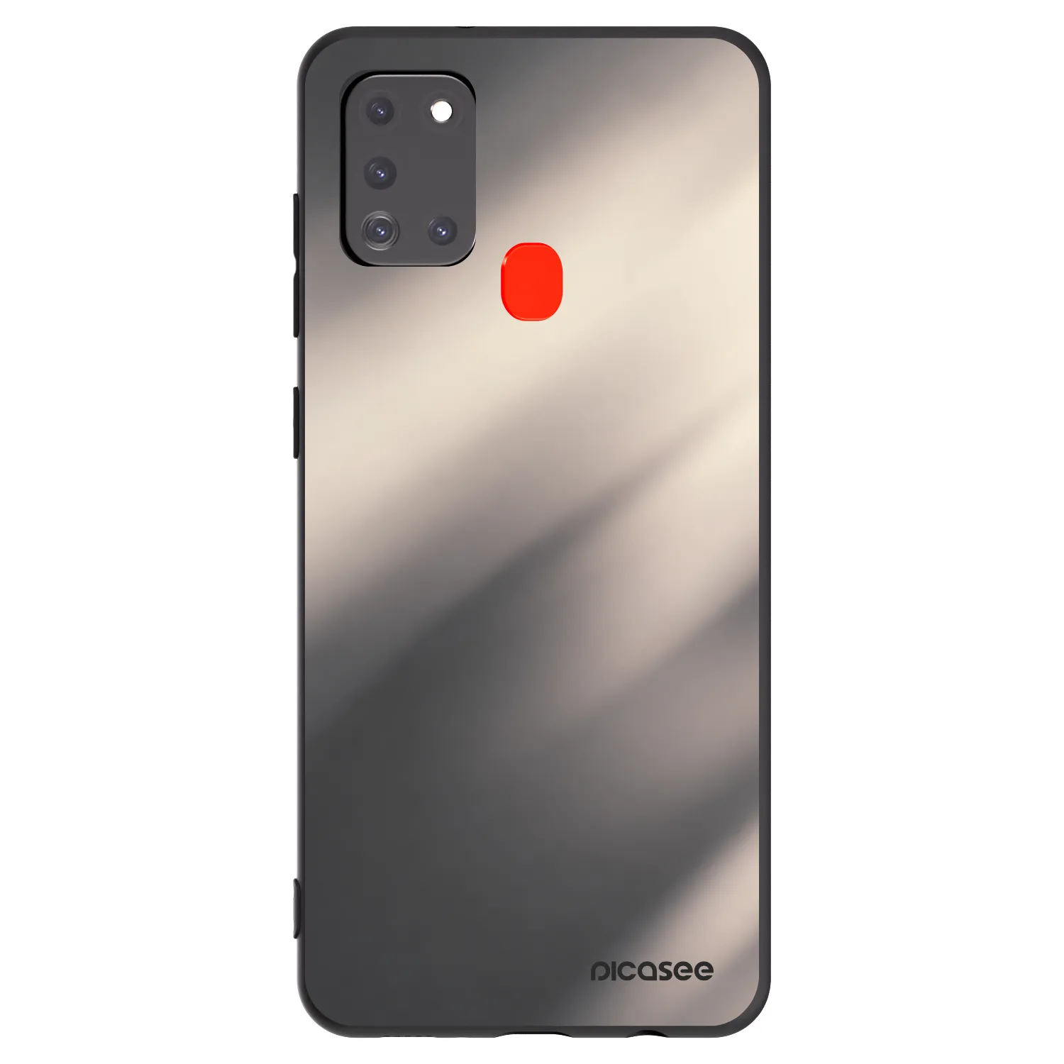 Picasee Μαύρη θήκη σιλικόνης για Samsung Galaxy A21s - Smoky Beige