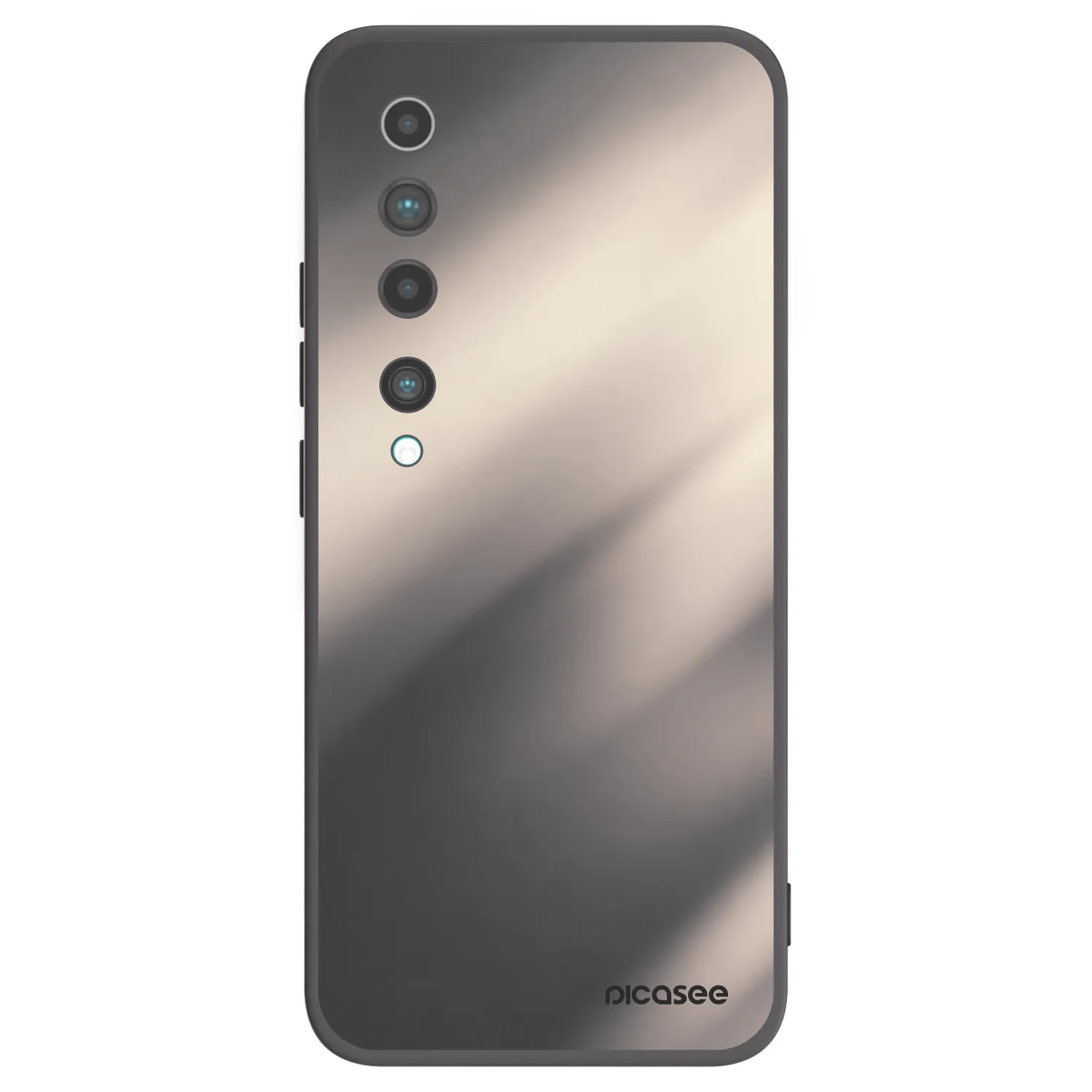 Picasee Μαύρη θήκη σιλικόνης για Xiaomi Mi 10 - Smoky Beige