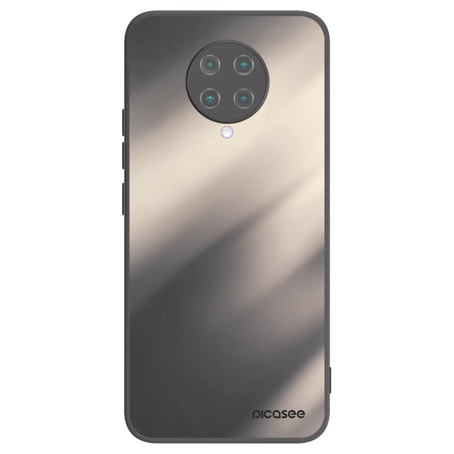 Picasee Μαύρη θήκη σιλικόνης για Xiaomi Poco F2 Pro - Smoky Beige
