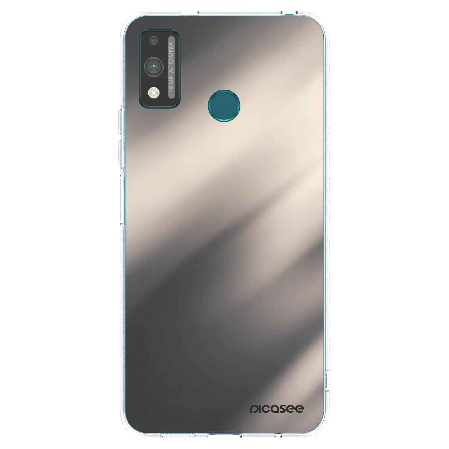 Picasee διαφανής θήκη σιλικόνης Honor 9X Lite - Smoky Beige
