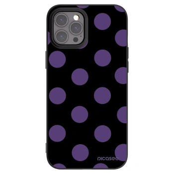 Picasee Μαύρη θήκη σιλικόνης για Apple iPhone 12 Pro Max - Big flickers