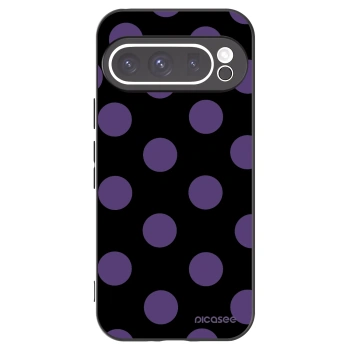 Picasee Μαύρη θήκη σιλικόνης για Google Pixel 9 Pro - Big flickers