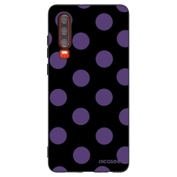 Picasee Μαύρη θήκη σιλικόνης για Huawei P30 - Big flickers