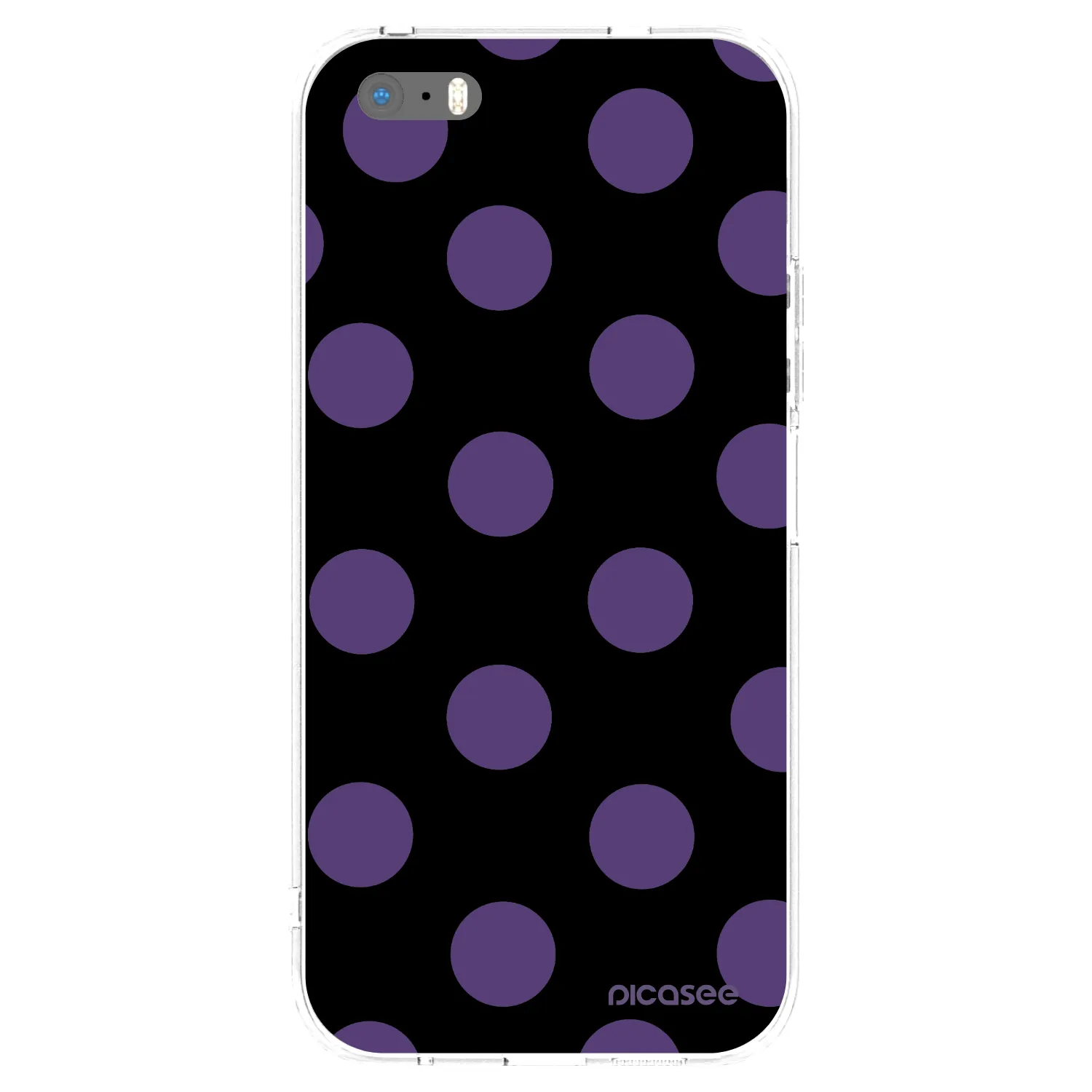 Picasee διαφανής θήκη σιλικόνης Apple iPhone 5/5S/SE - Big flickers