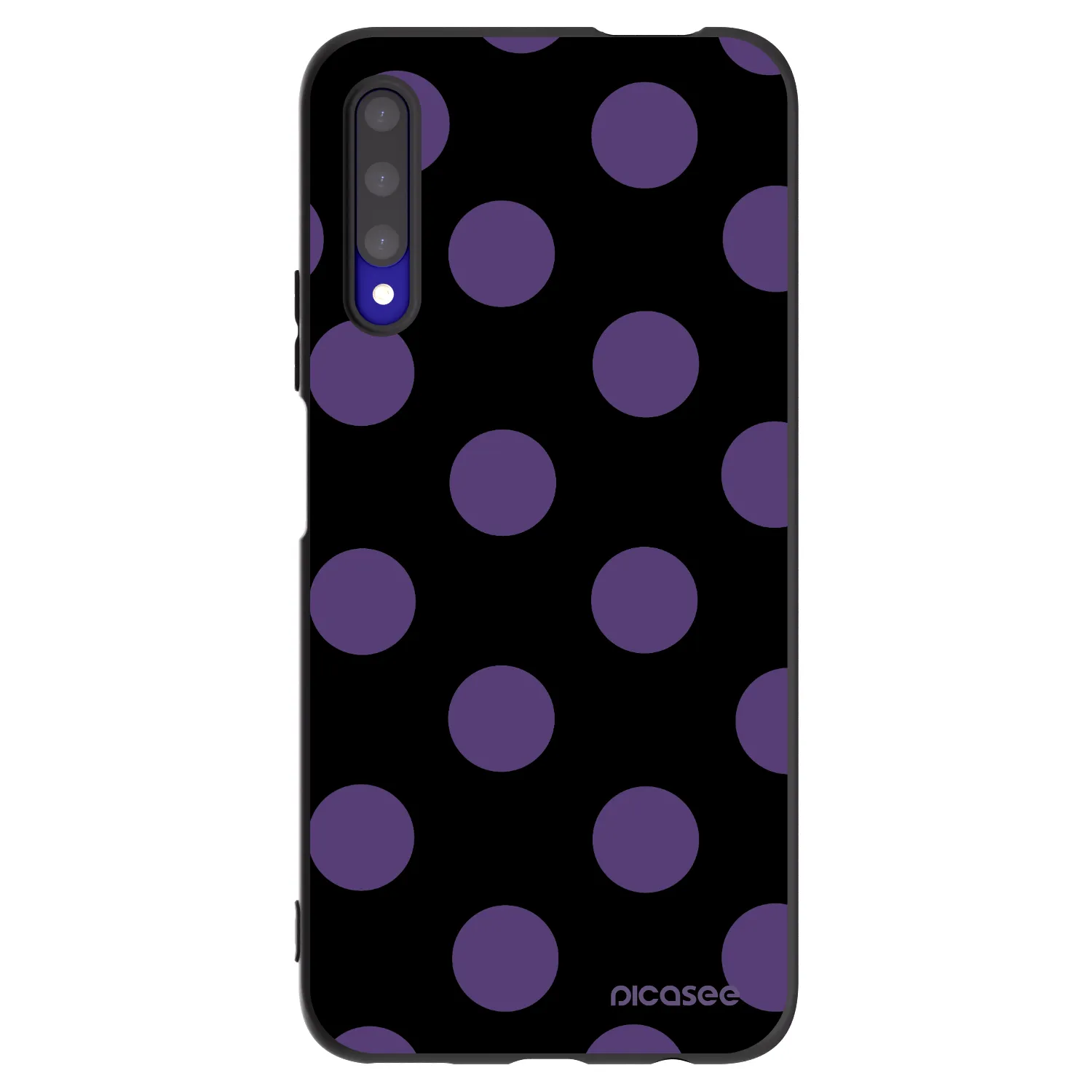 Picasee Μαύρη θήκη σιλικόνης για Honor 9X Pro - Big flickers