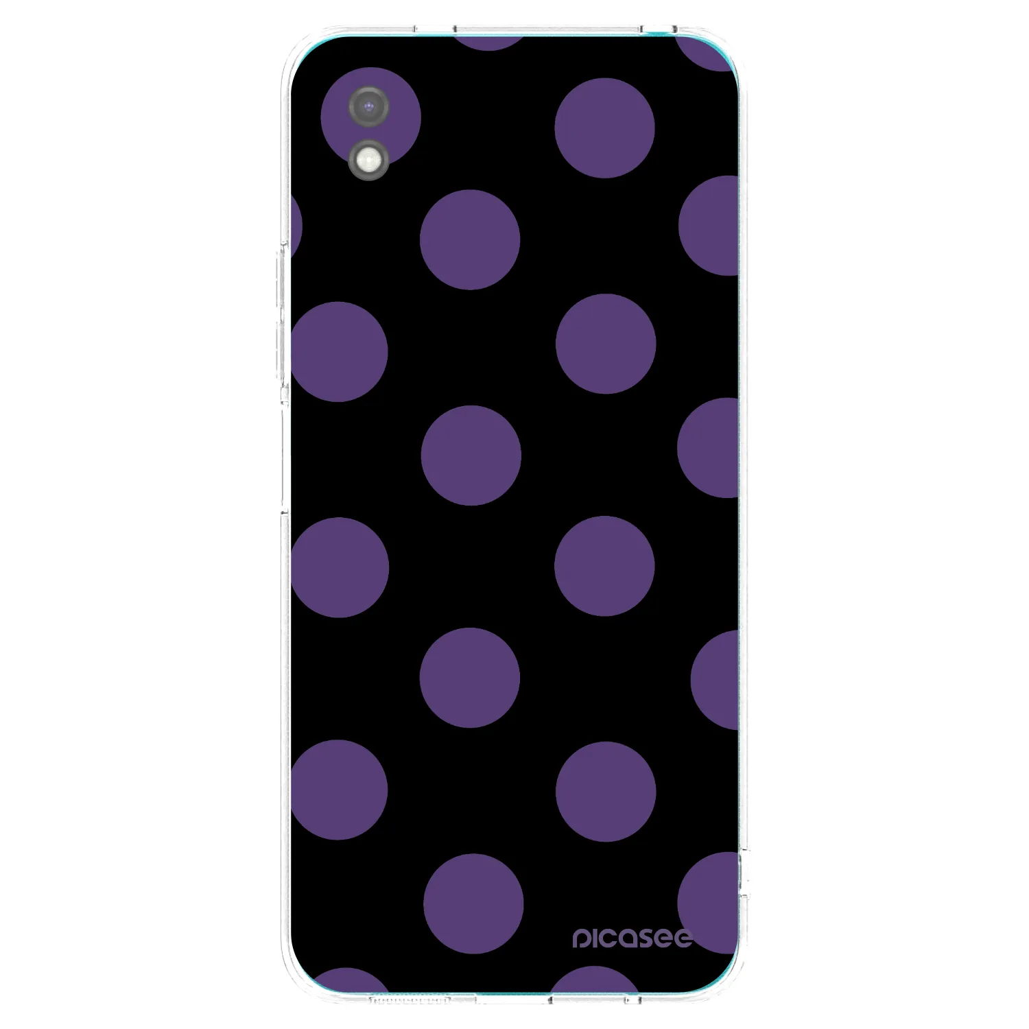 Picasee Μαύρη θήκη σιλικόνης για Xiaomi Redmi 9A - Big flickers