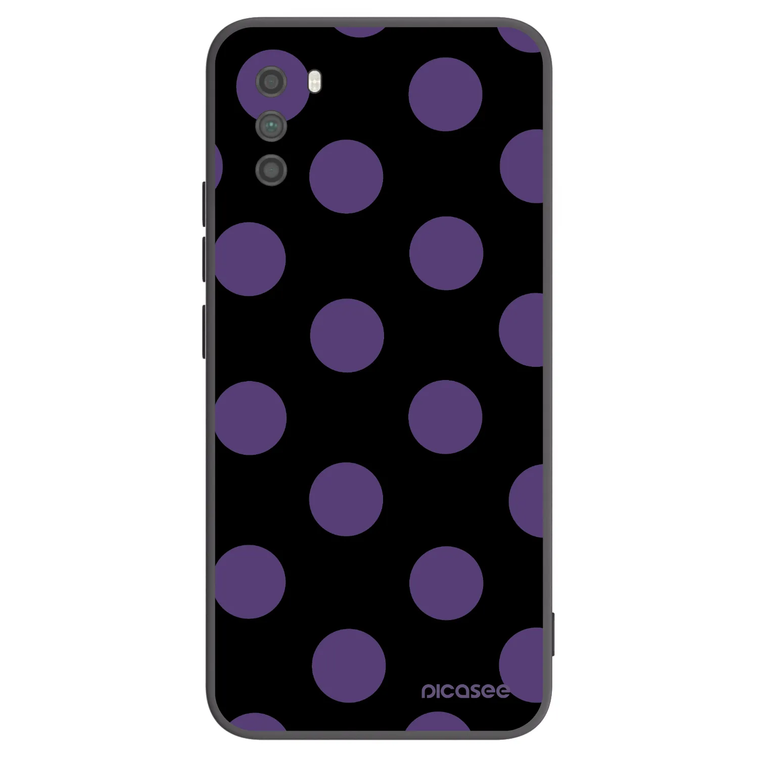 Picasee Μαύρη θήκη σιλικόνης για Xiaomi Poco M3 - Big flickers