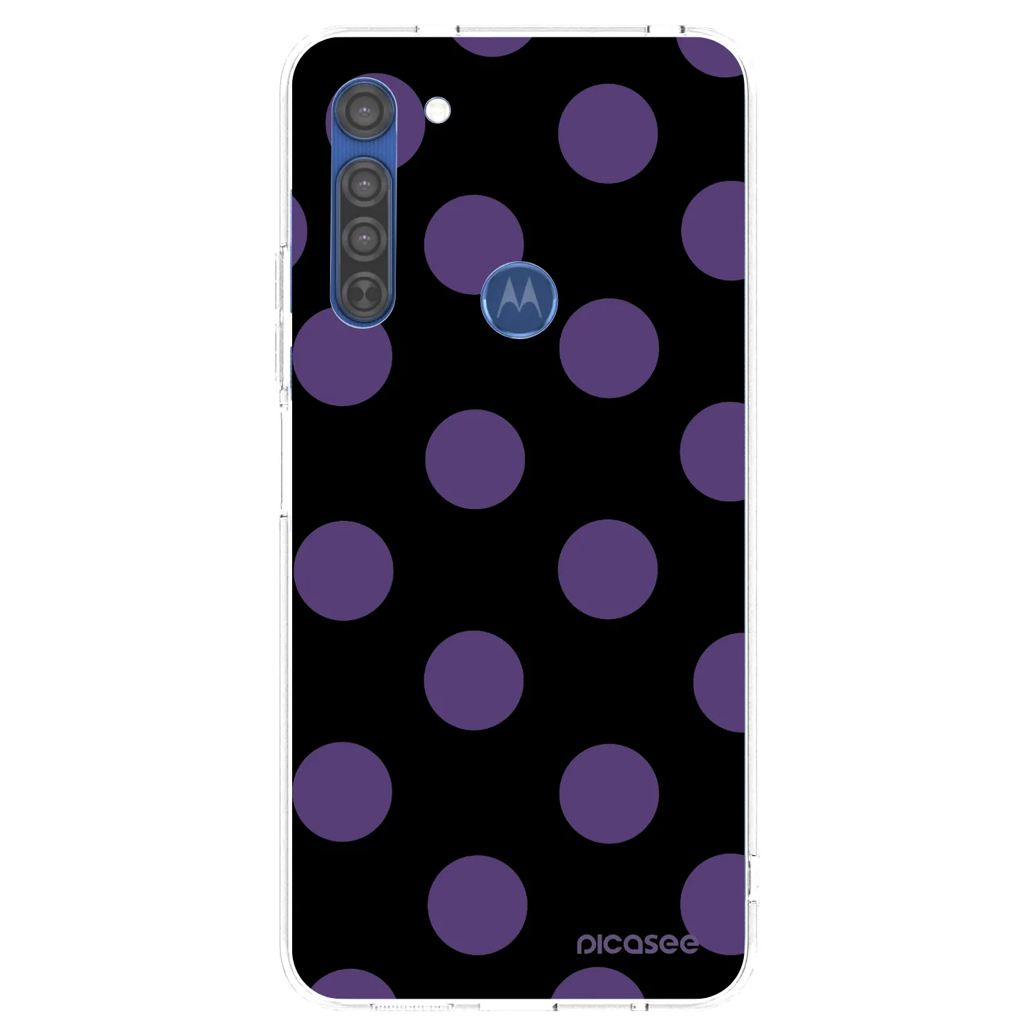 Picasee διαφανής θήκη σιλικόνης Motorola Moto G8 - Big flickers