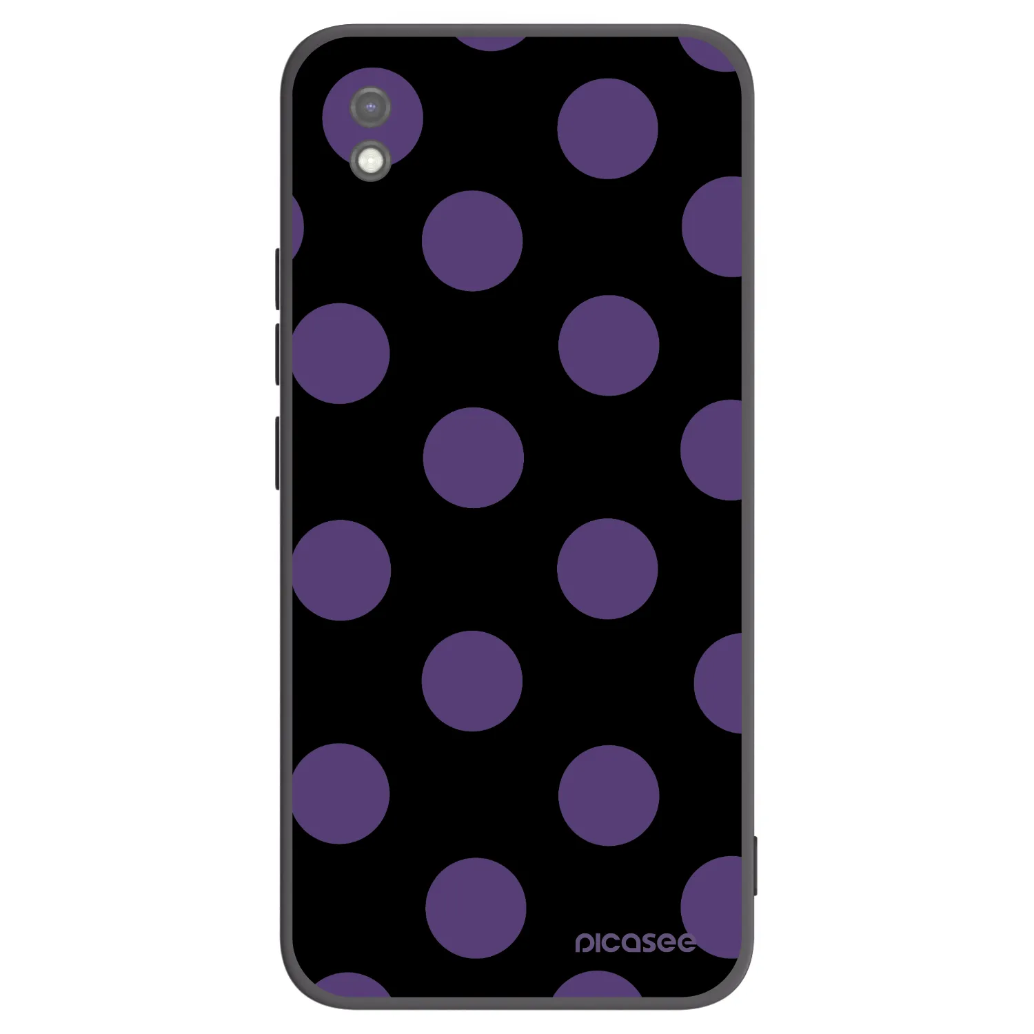 Picasee Μαύρη θήκη σιλικόνης για Xiaomi Redmi 9AT - Big flickers