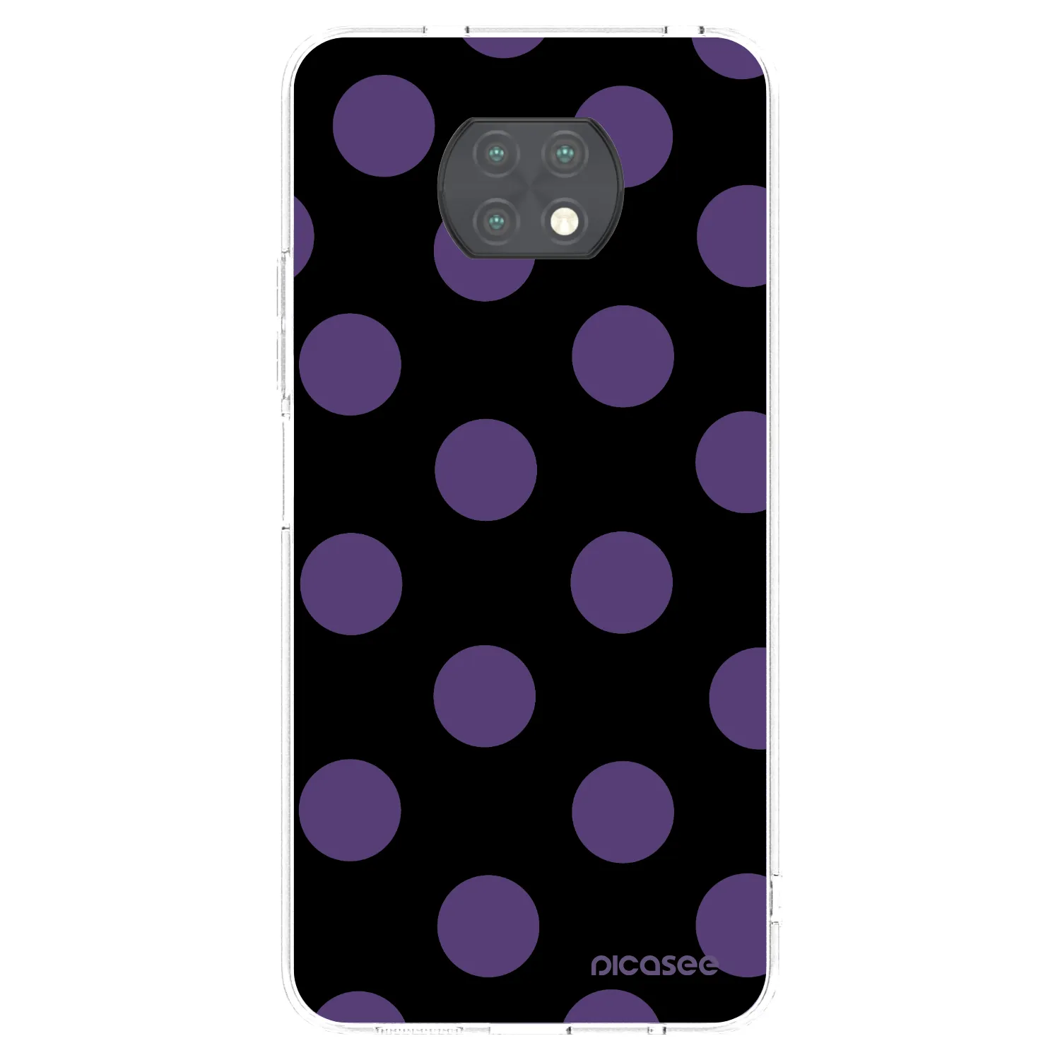Picasee διαφανής θήκη σιλικόνης Xiaomi Redmi Note 9T - Big flickers