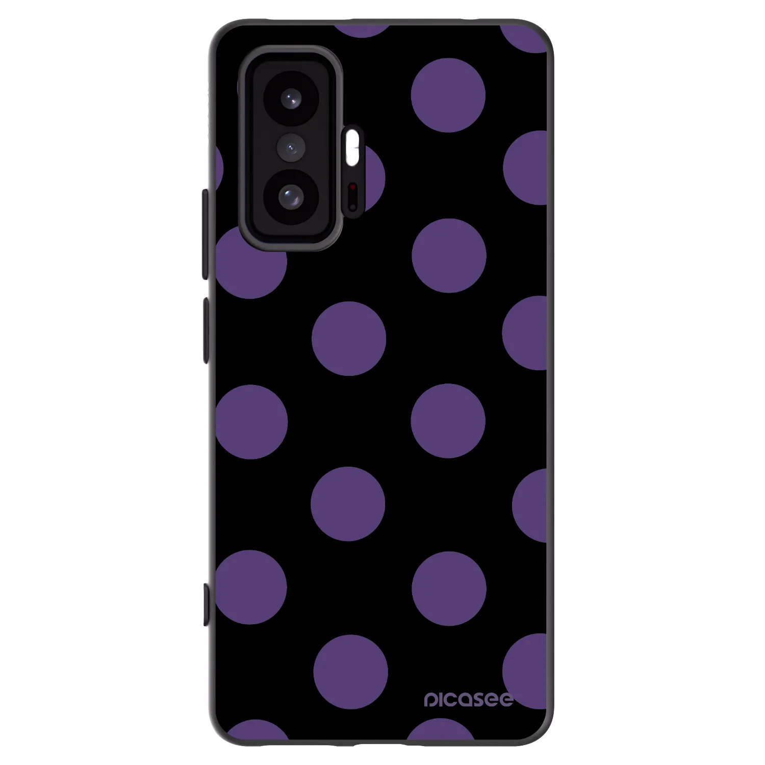 Picasee Μαύρη θήκη σιλικόνης για Xiaomi 11T - Big flickers