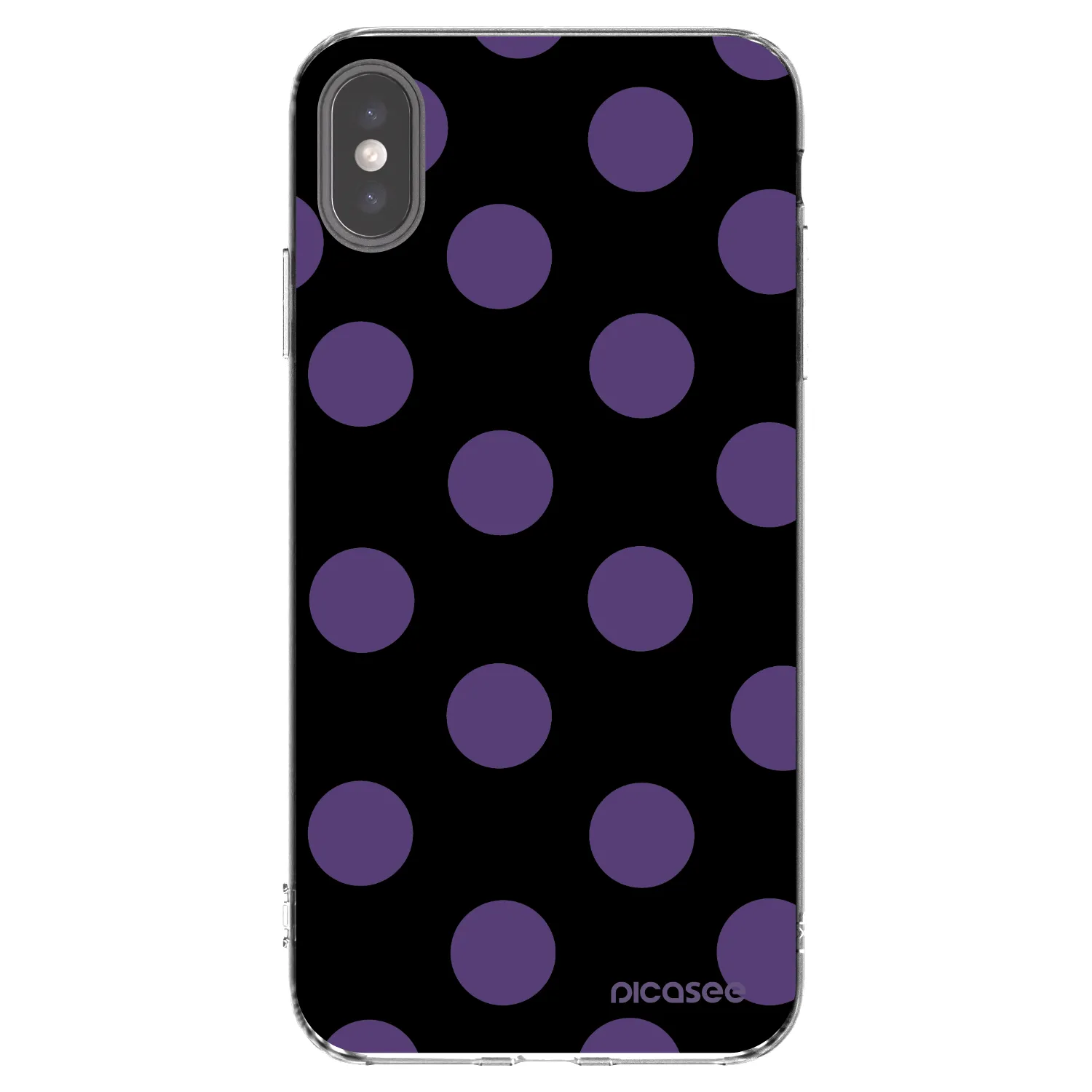 Picasee διαφανής θήκη σιλικόνης Apple iPhone XS Max - Big flickers