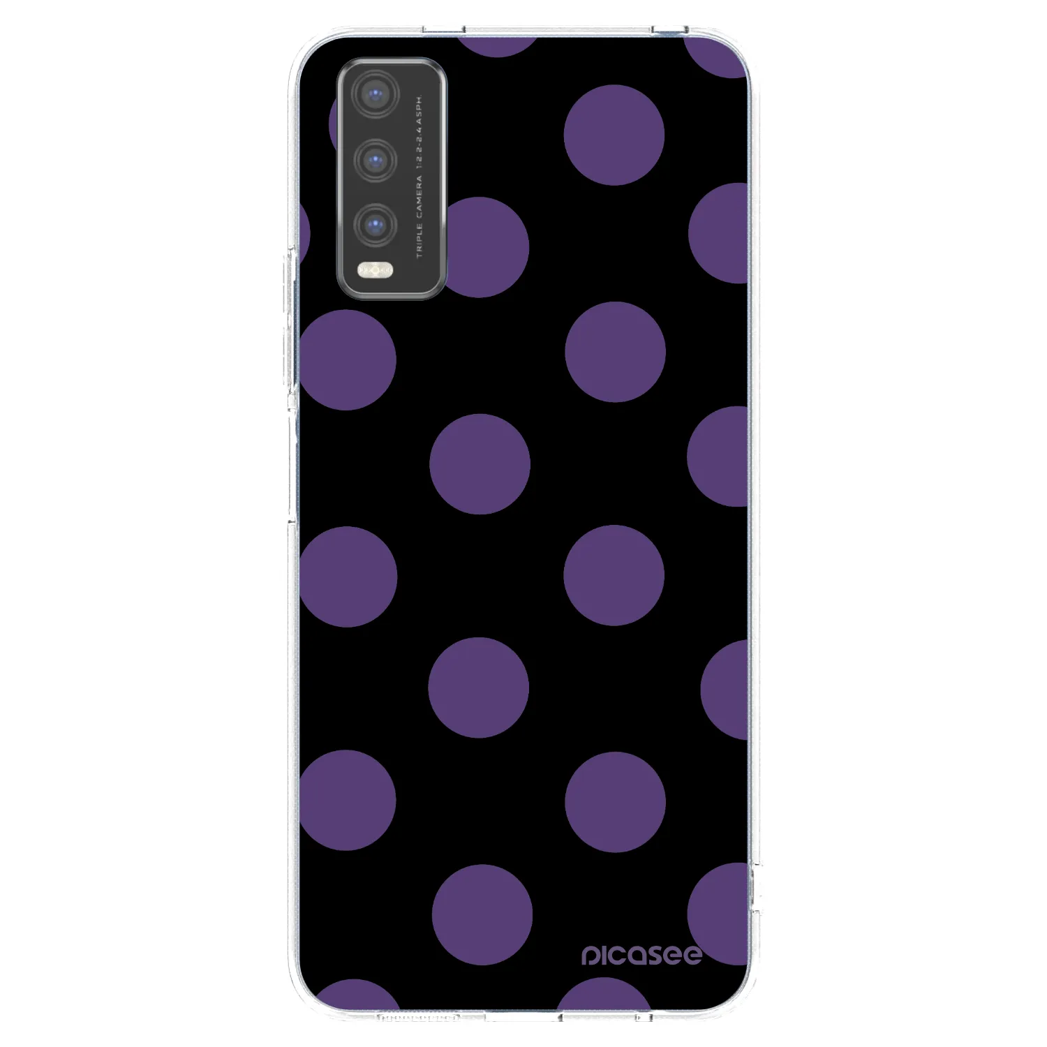 Picasee διαφανής θήκη σιλικόνης Vivo Y20s - Big flickers