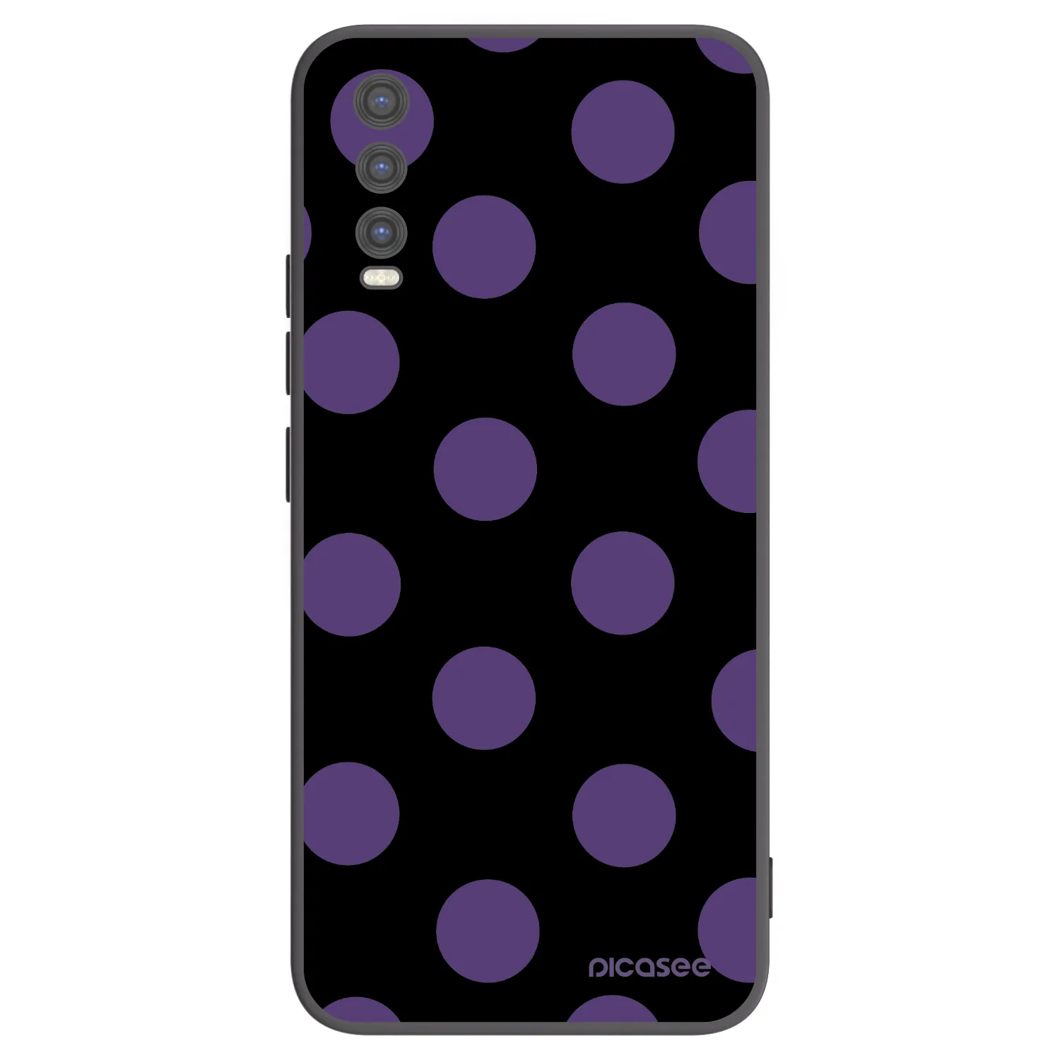 Picasee Μαύρη θήκη σιλικόνης για Vivo Y20s - Big flickers