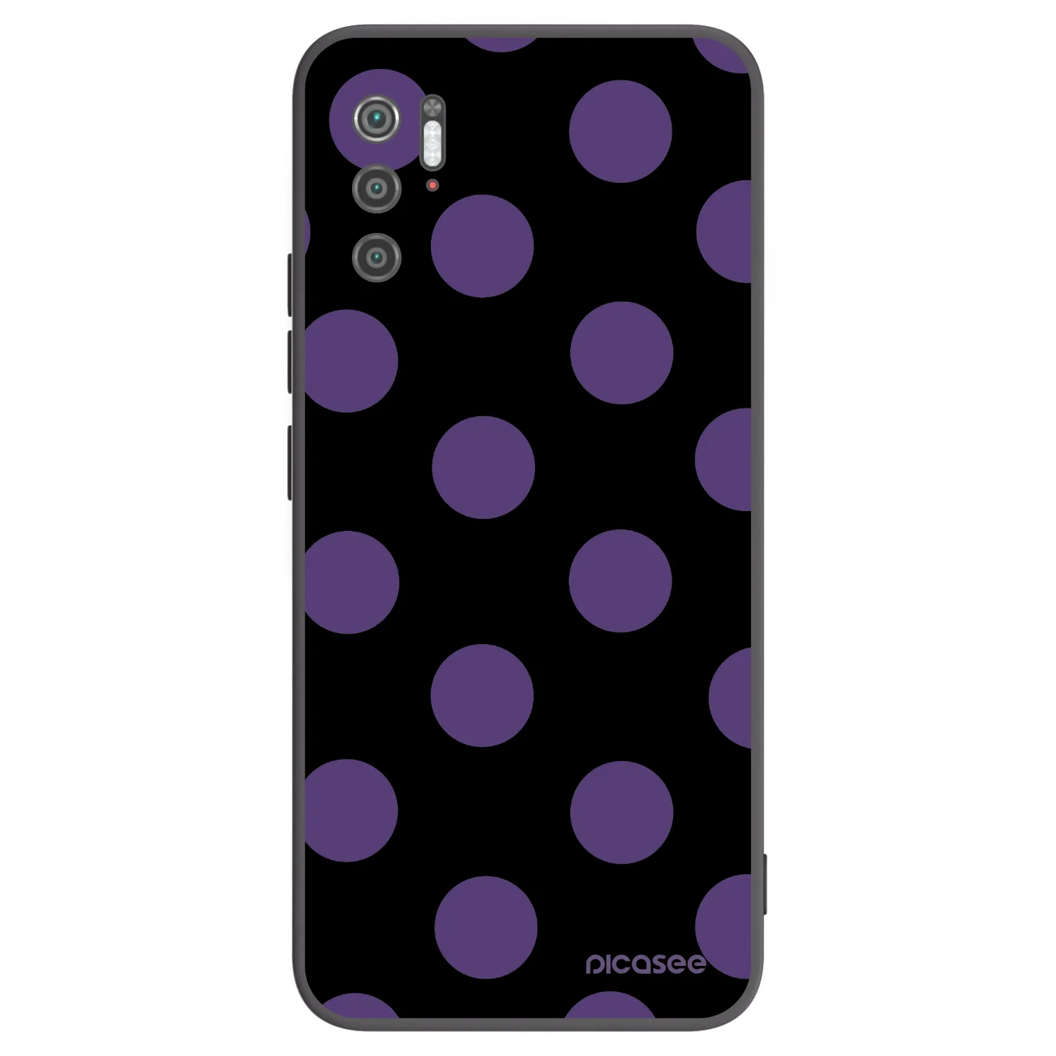 Picasee Μαύρη θήκη σιλικόνης για Xiaomi Poco M3 Pro 5G - Big flickers