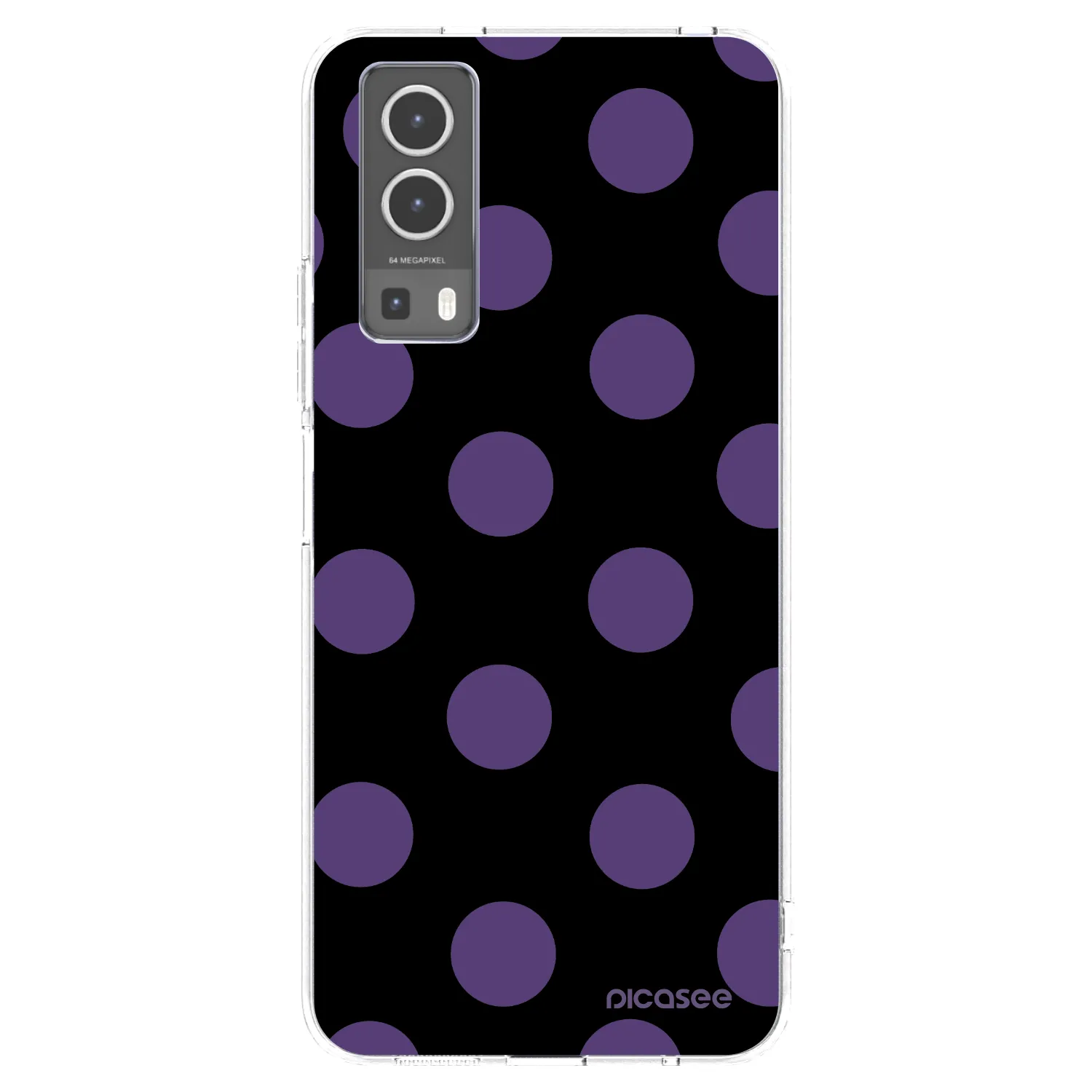 Picasee διαφανής θήκη σιλικόνης Vivo Y72 5G - Big flickers