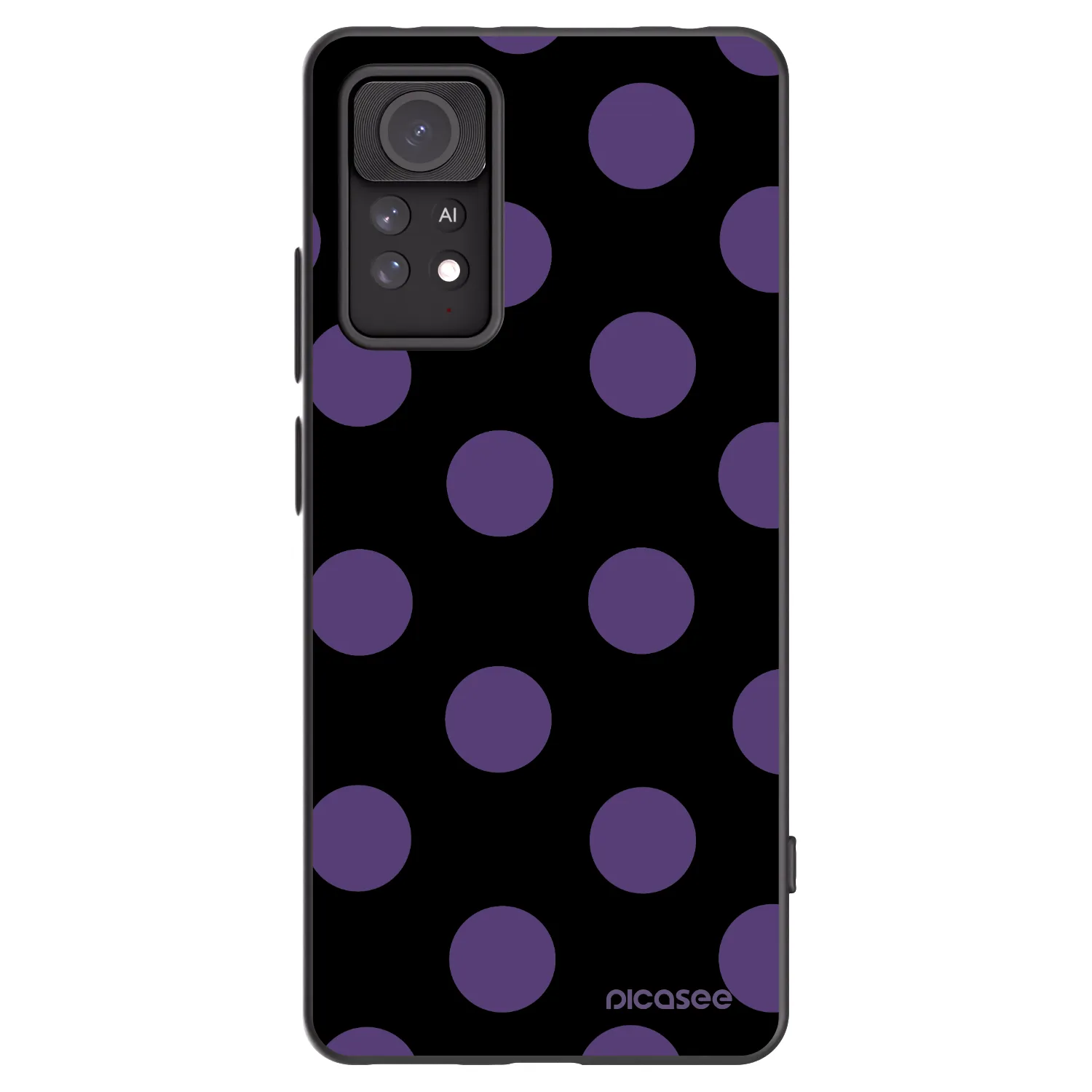 Picasee Μαύρη θήκη σιλικόνης για Xiaomi Redmi Note 11 Pro 5G - Big flickers