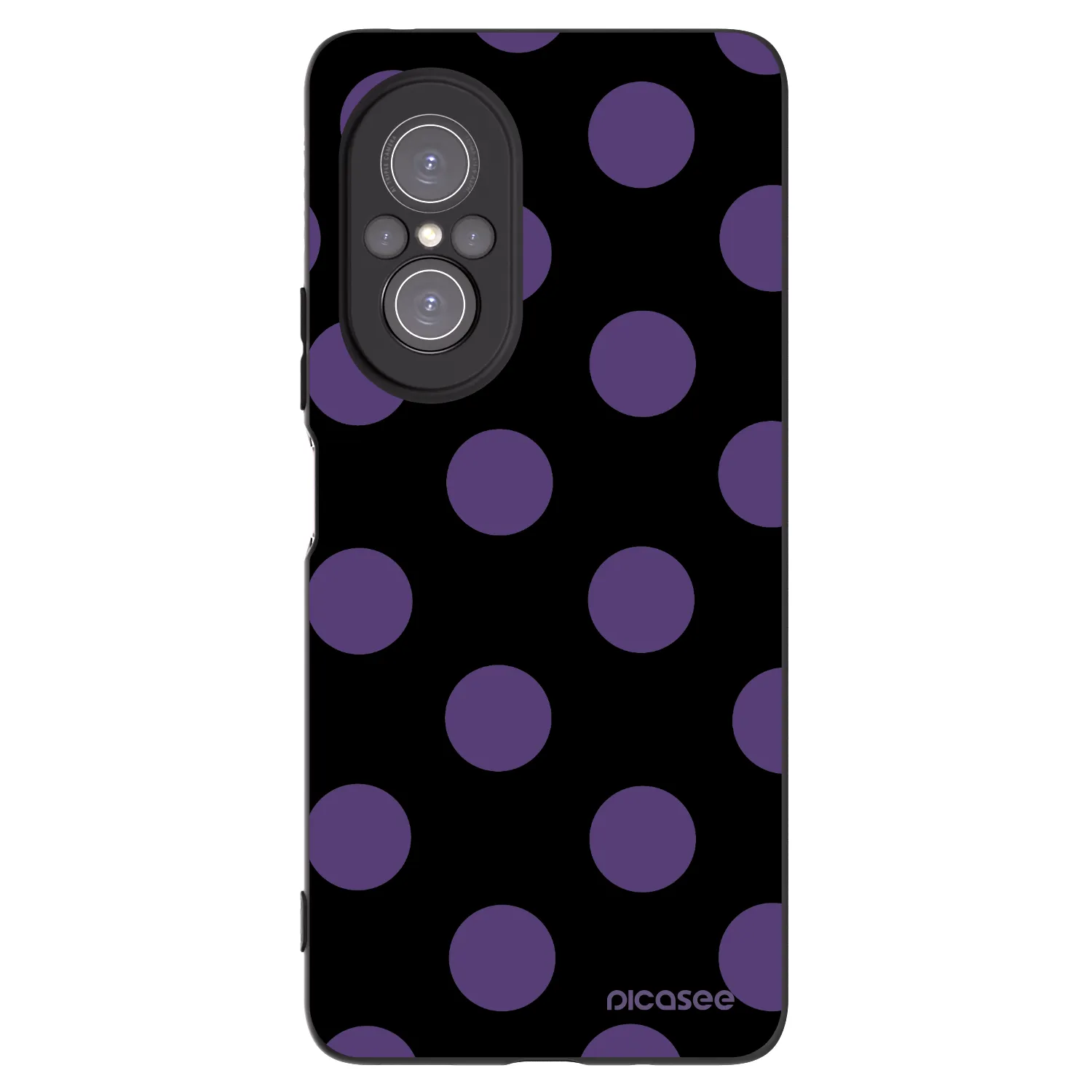 Picasee Μαύρη θήκη σιλικόνης για Huawei Nova 9 SE - Big flickers