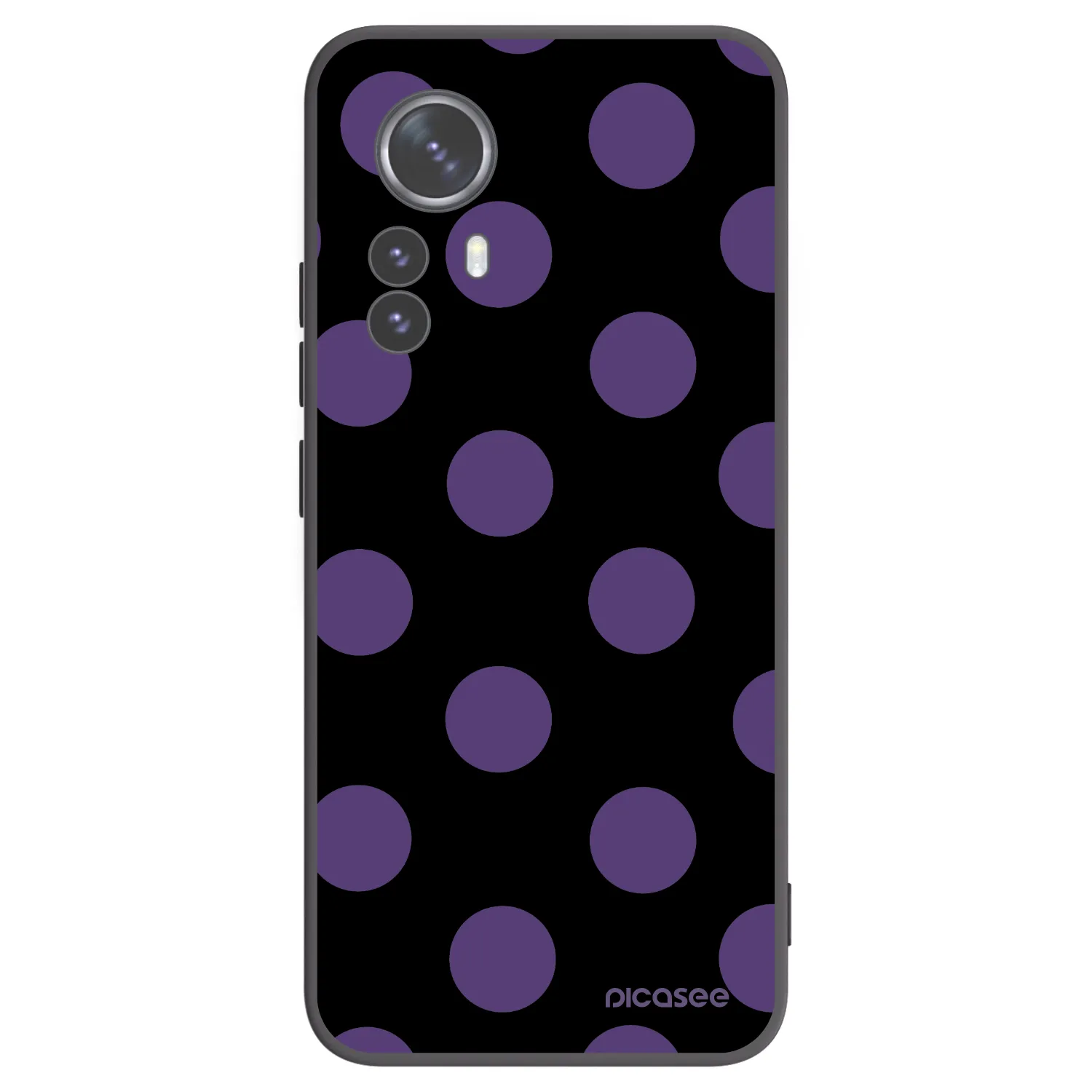 Picasee Μαύρη θήκη σιλικόνης για Xiaomi 12 Pro - Big flickers