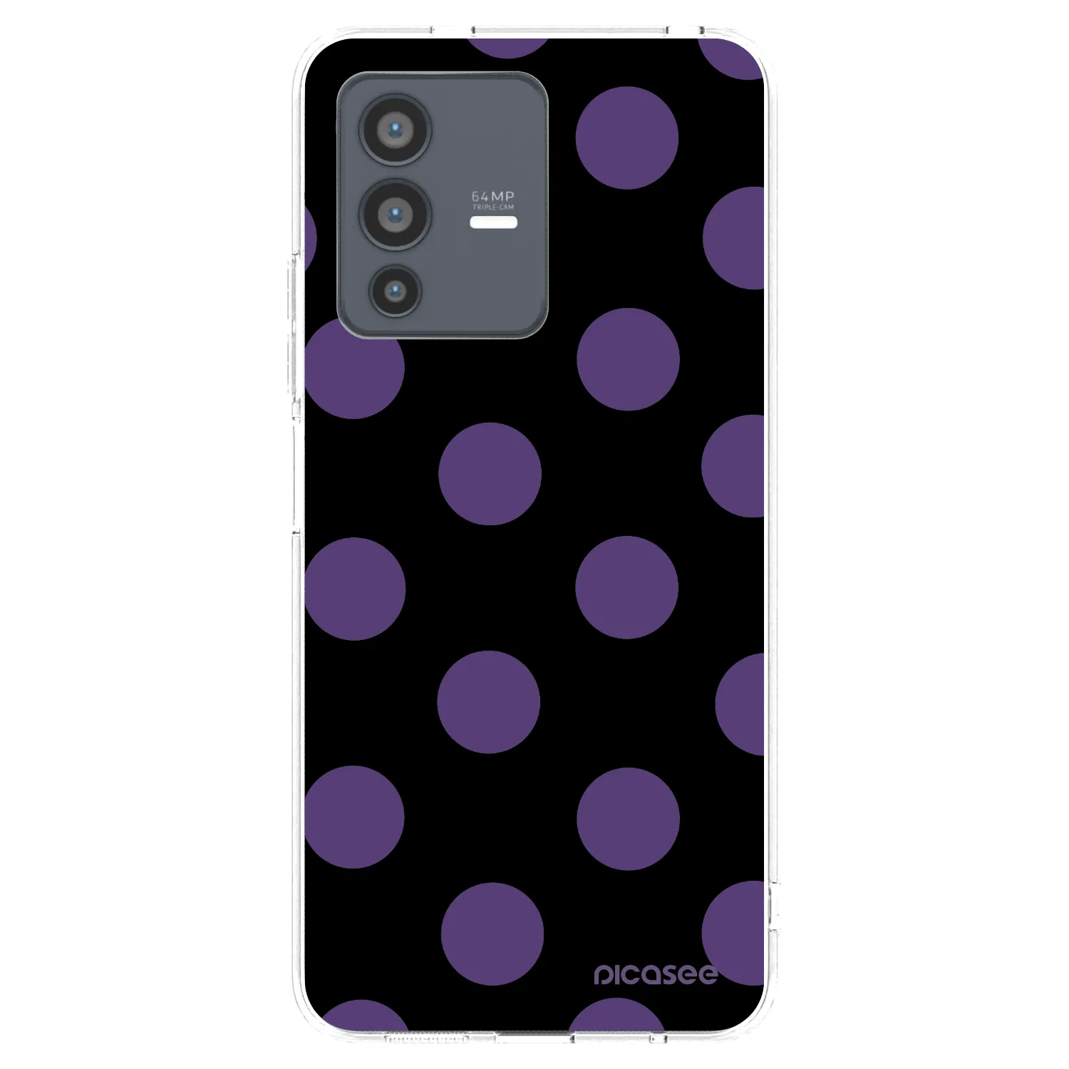 Picasee διαφανής θήκη σιλικόνης Vivo V23 5G - Big flickers