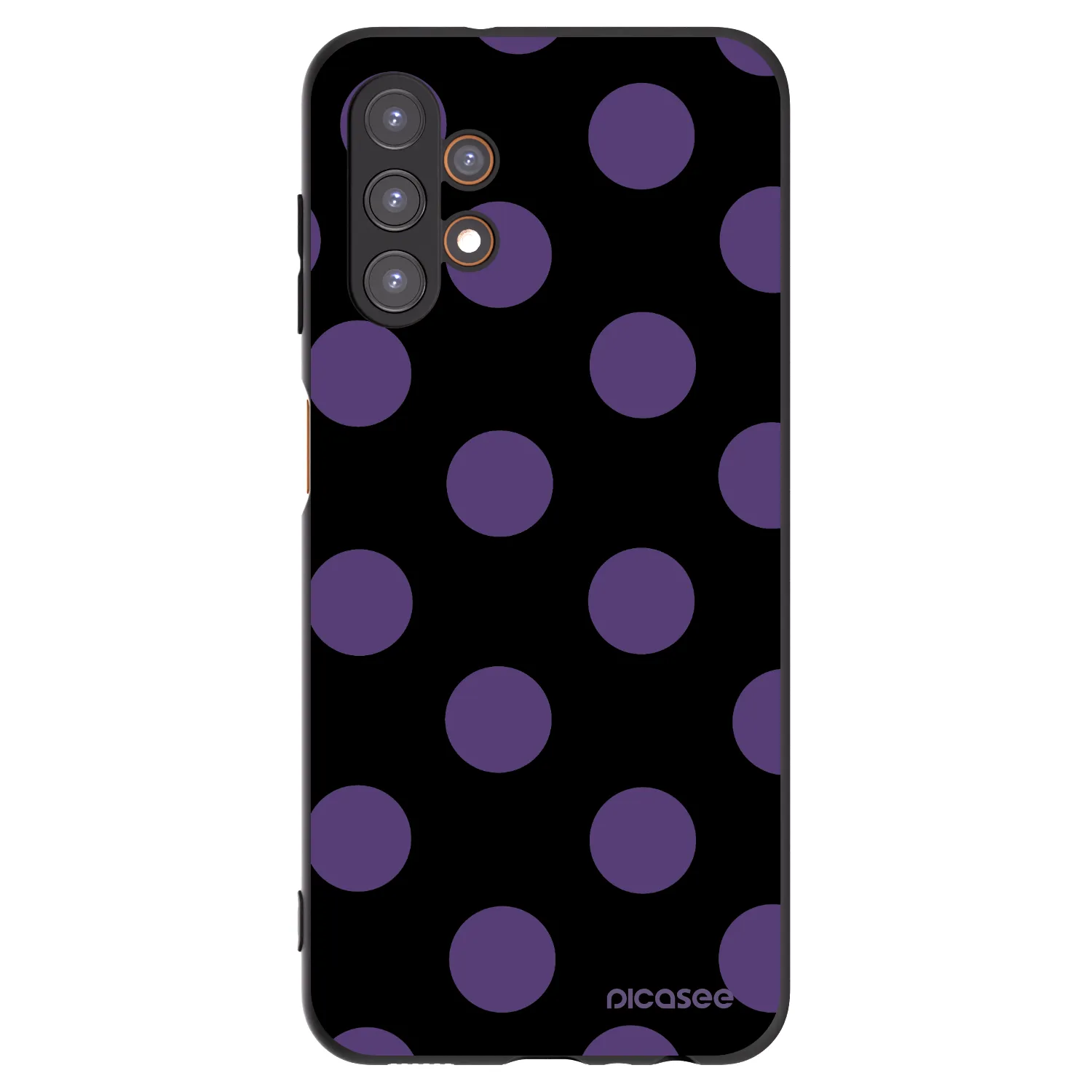 Picasee Μαύρη θήκη σιλικόνης για Samsung Galaxy A13 4G A135 - Big flickers