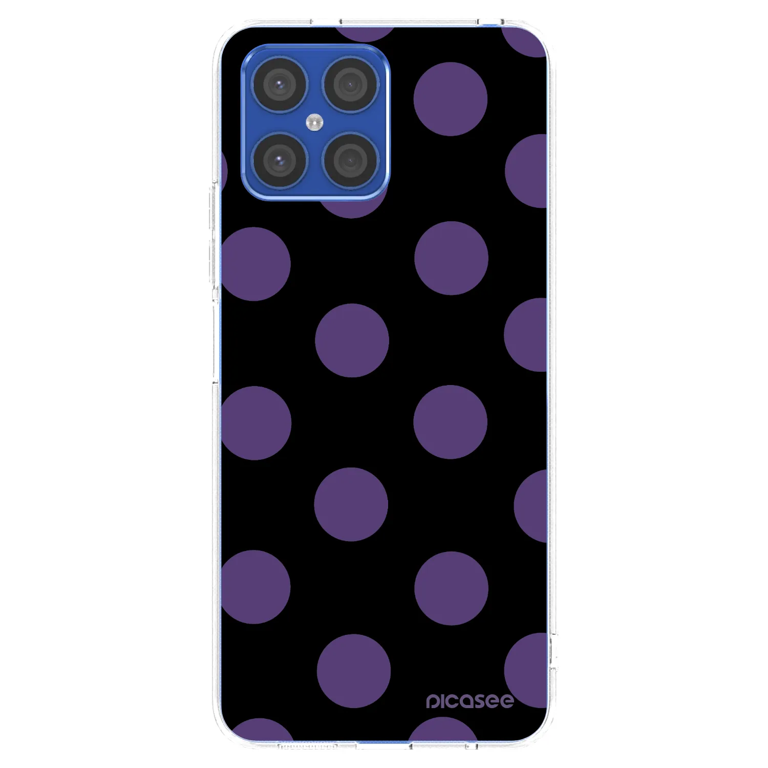 Picasee διαφανής θήκη σιλικόνης Honor X8 4G - Big flickers