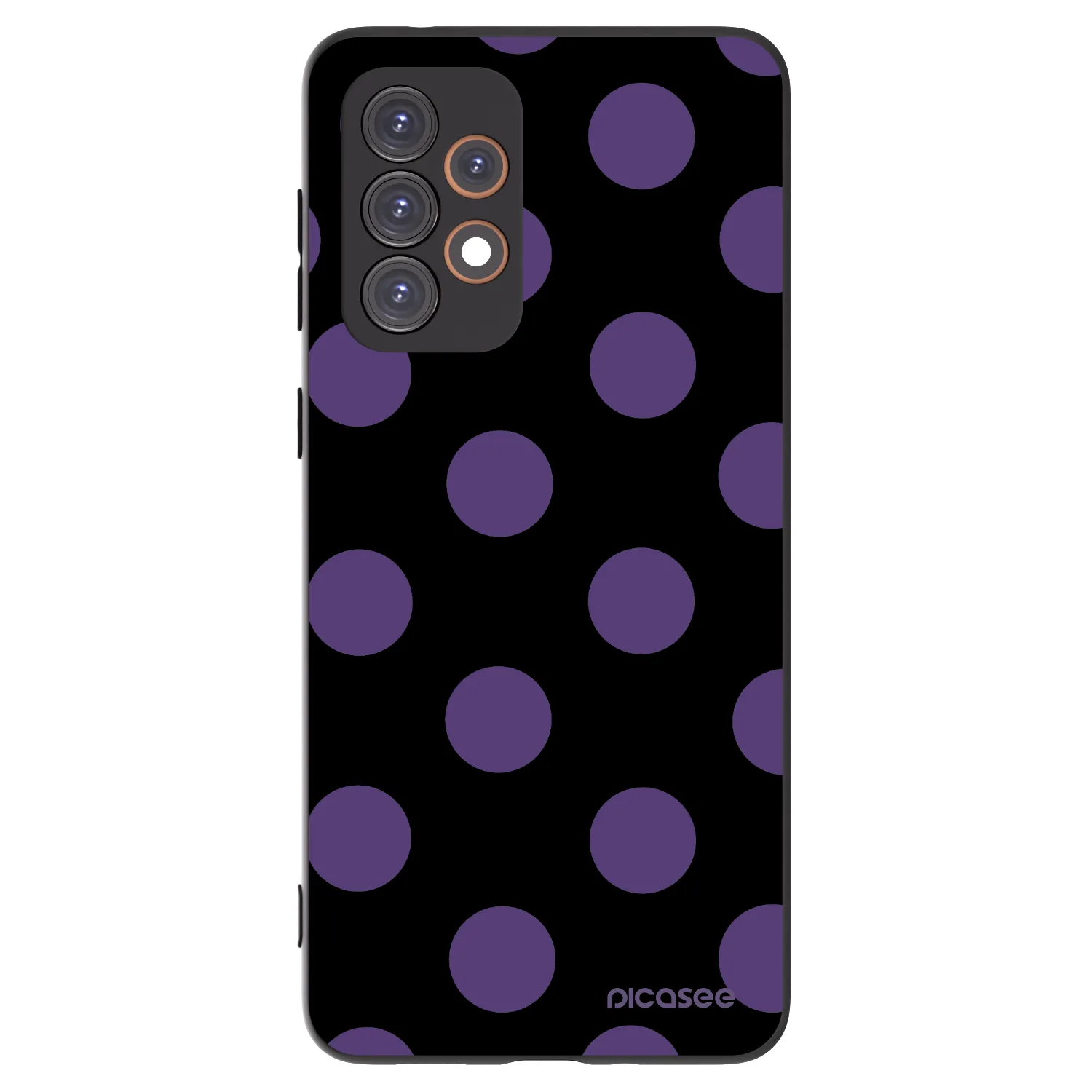 Picasee Μαύρη θήκη σιλικόνης για Samsung Galaxy A33 5G A336 - Big flickers