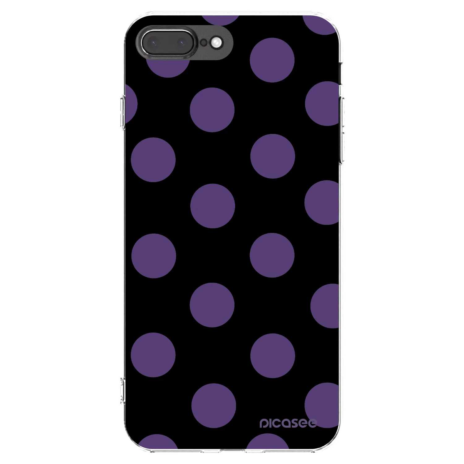 Picasee διαφανής θήκη σιλικόνης Apple iPhone 8 Plus - Big flickers