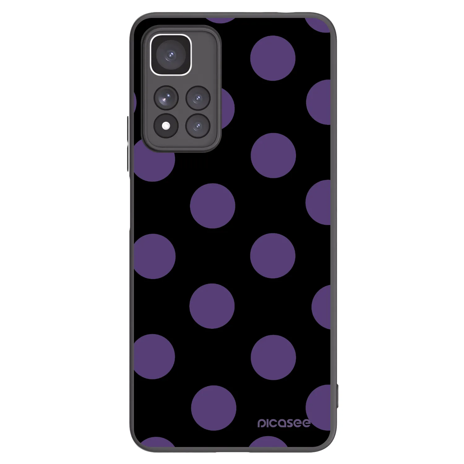 Picasee Μαύρη θήκη σιλικόνης για Xiaomi Redmi Note 11 Pro+ 5G - Big flickers