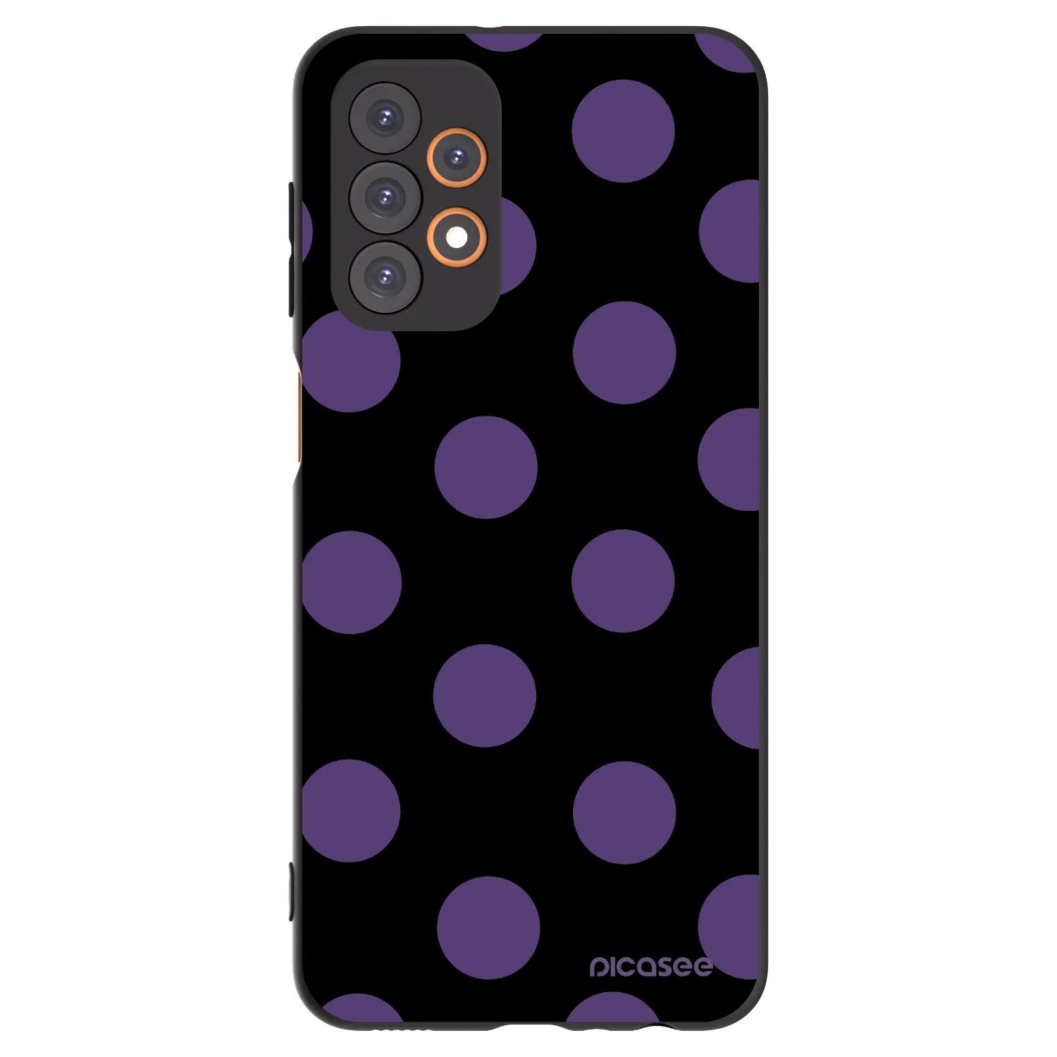 Picasee Μαύρη θήκη σιλικόνης για Samsung Galaxy A23 A236B 5G - Big flickers