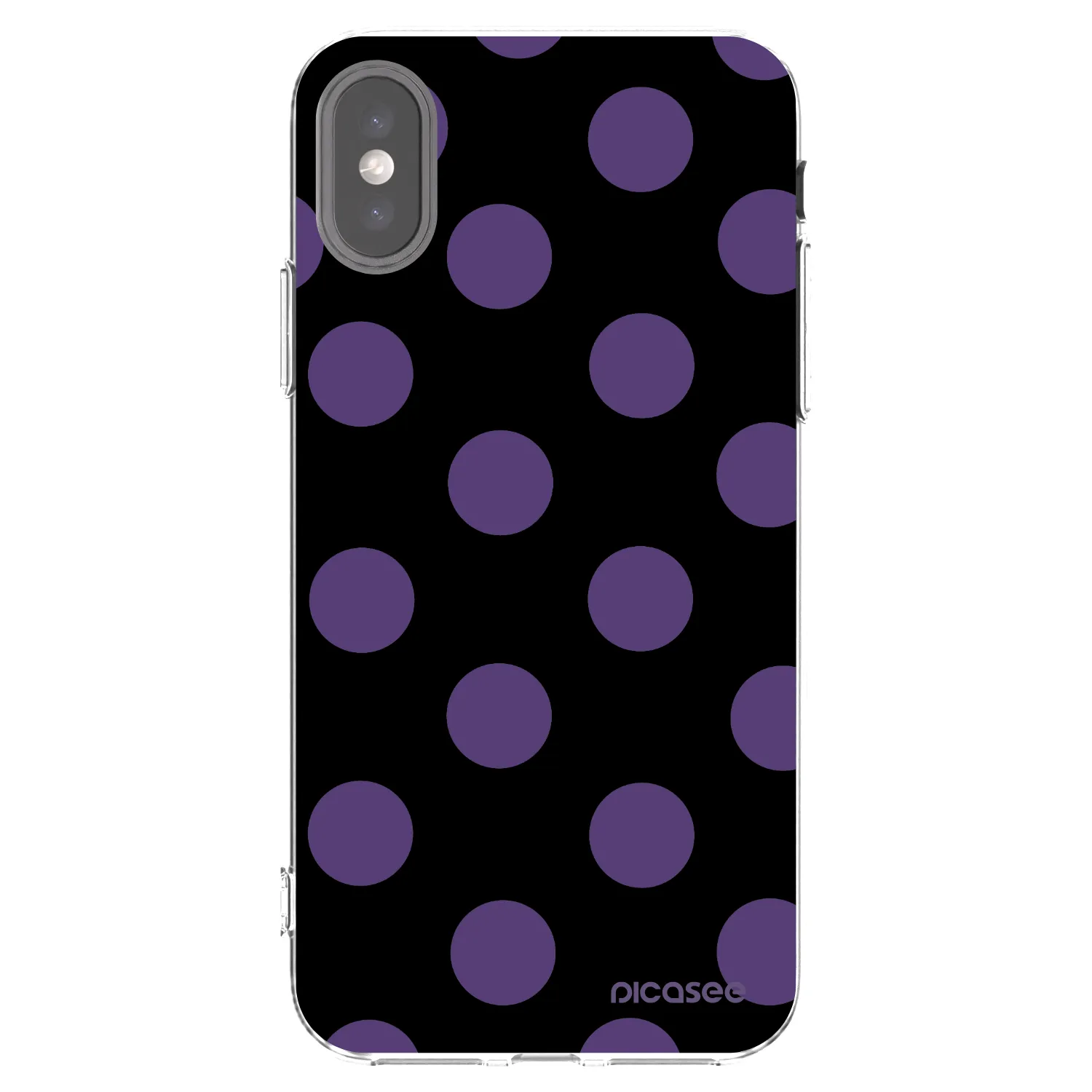 Picasee διαφανής θήκη σιλικόνης Apple iPhone X/XS - Big flickers