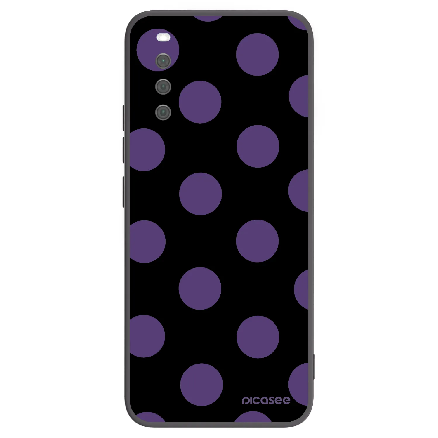 Picasee Μαύρη θήκη σιλικόνης για Sony Xperia 10 III - Big flickers