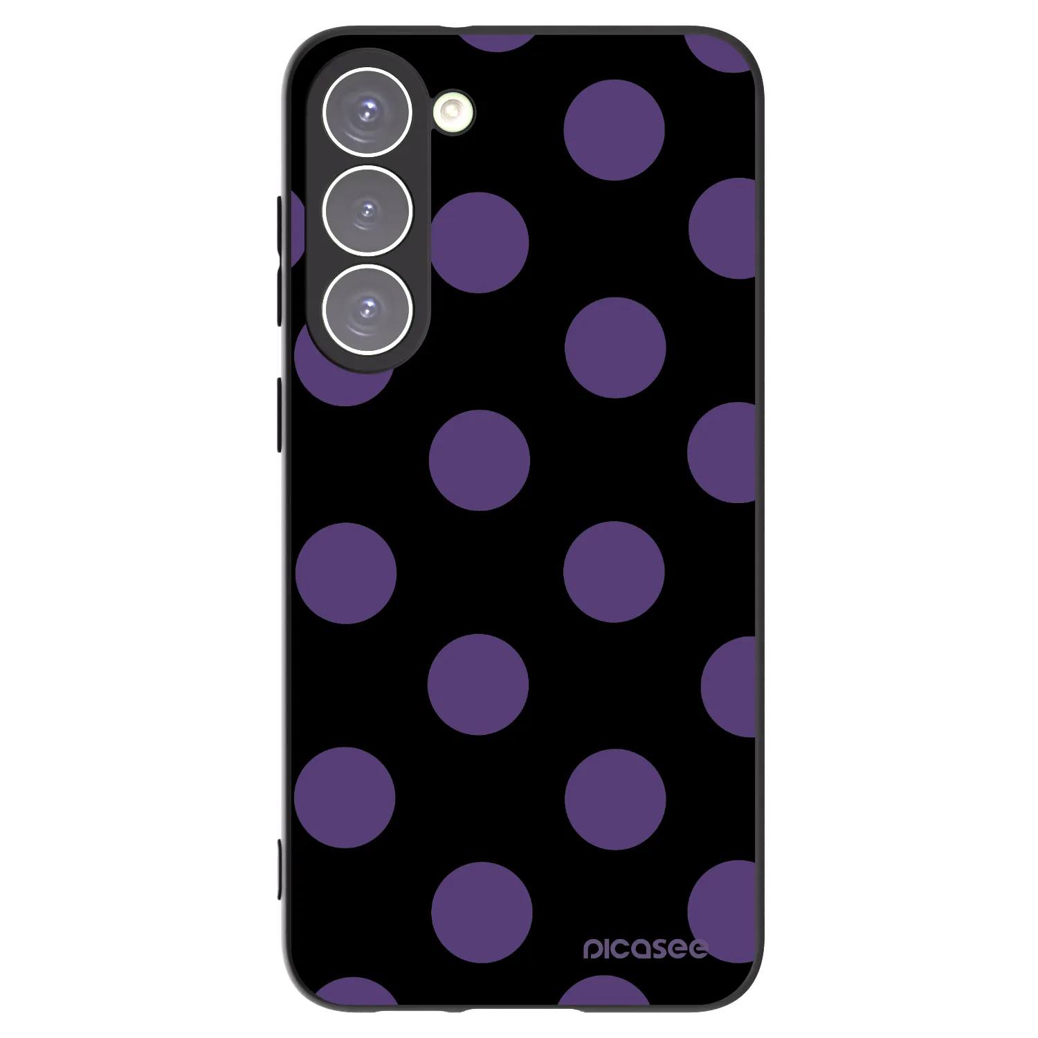 Picasee Μαύρη θήκη σιλικόνης για Samsung Galaxy S23+ 5G - Big flickers