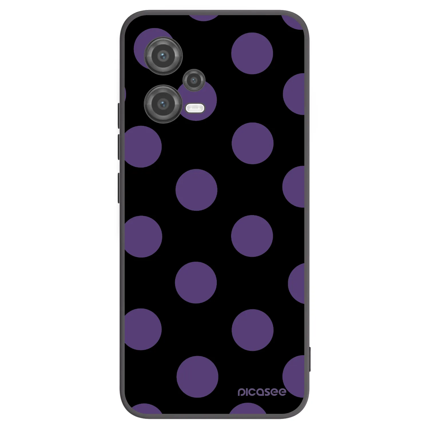 Picasee Μαύρη θήκη σιλικόνης για Xiaomi Poco X5 - Big flickers