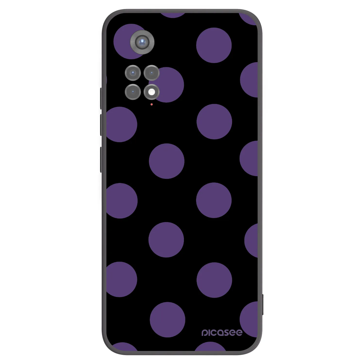 Picasee Μαύρη θήκη σιλικόνης για Xiaomi Redmi Note 11S 5G - Big flickers