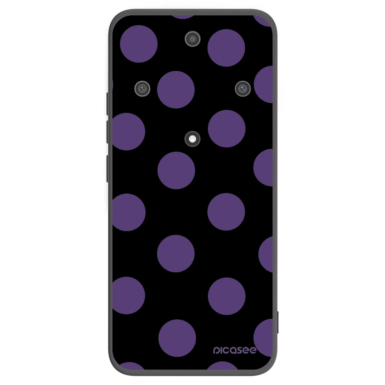 Picasee Μαύρη θήκη σιλικόνης για Honor Magic5 Lite 5G - Big flickers