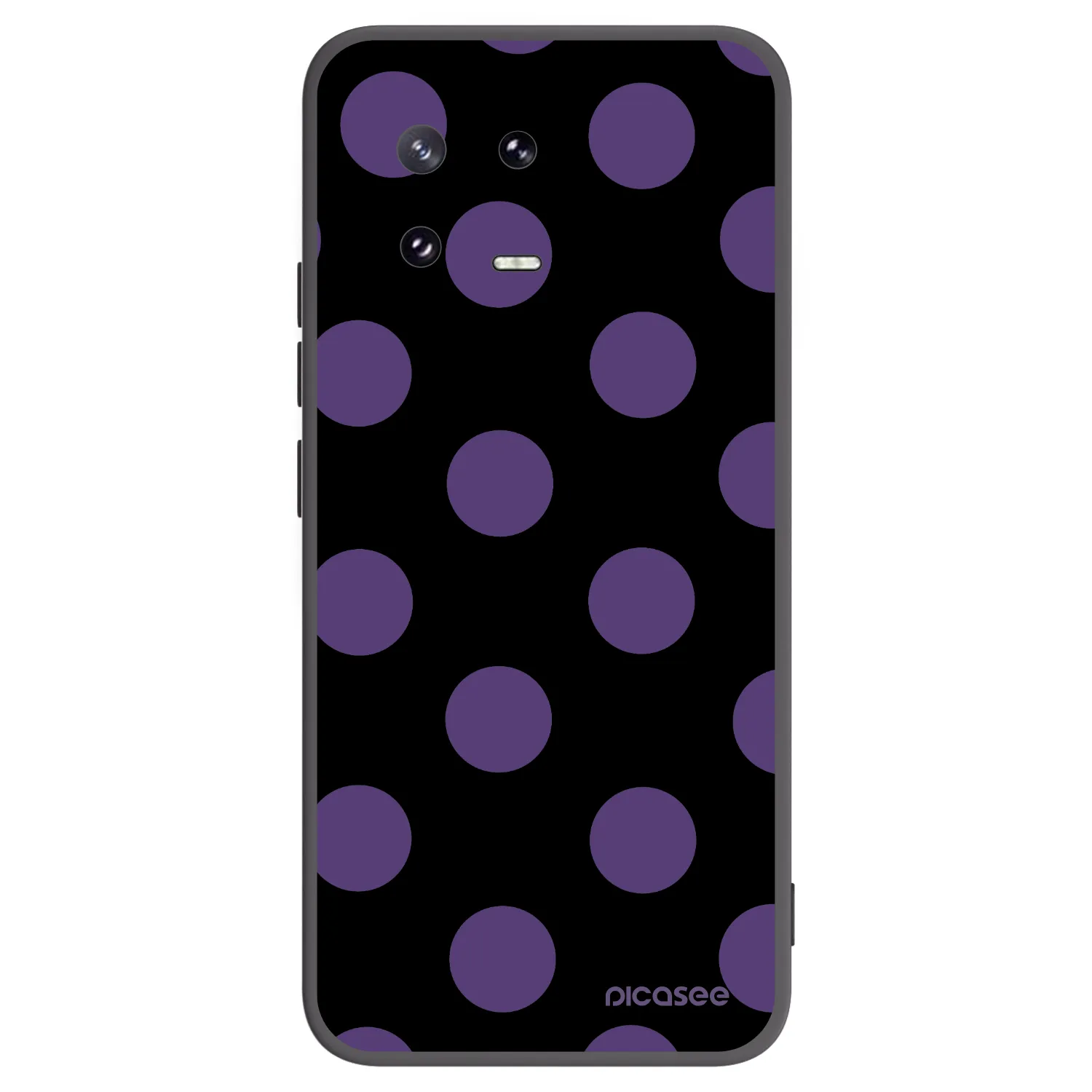Picasee Μαύρη θήκη σιλικόνης για Xiaomi 13 Pro - Big flickers