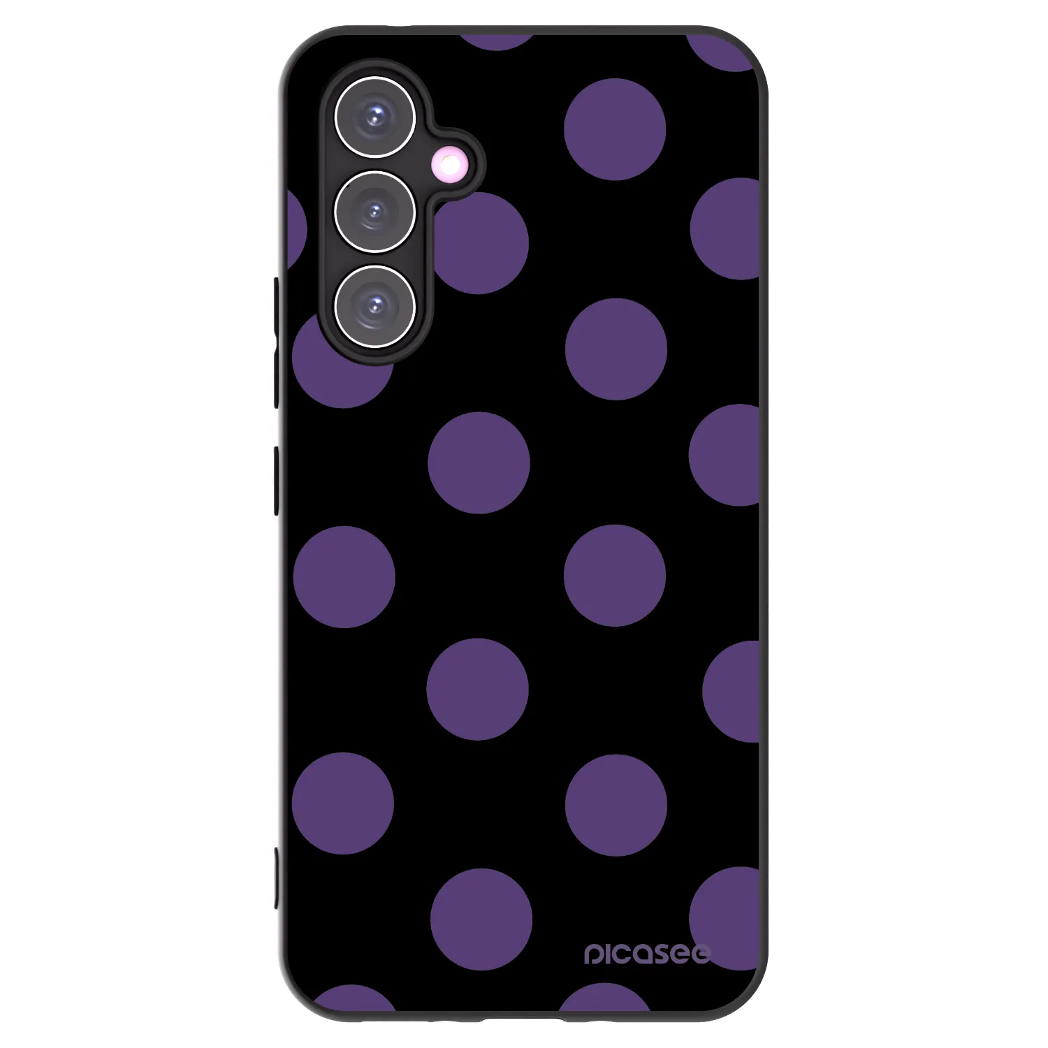 Picasee Μαύρη θήκη σιλικόνης για Samsung Galaxy A54 5G A546B - Big flickers