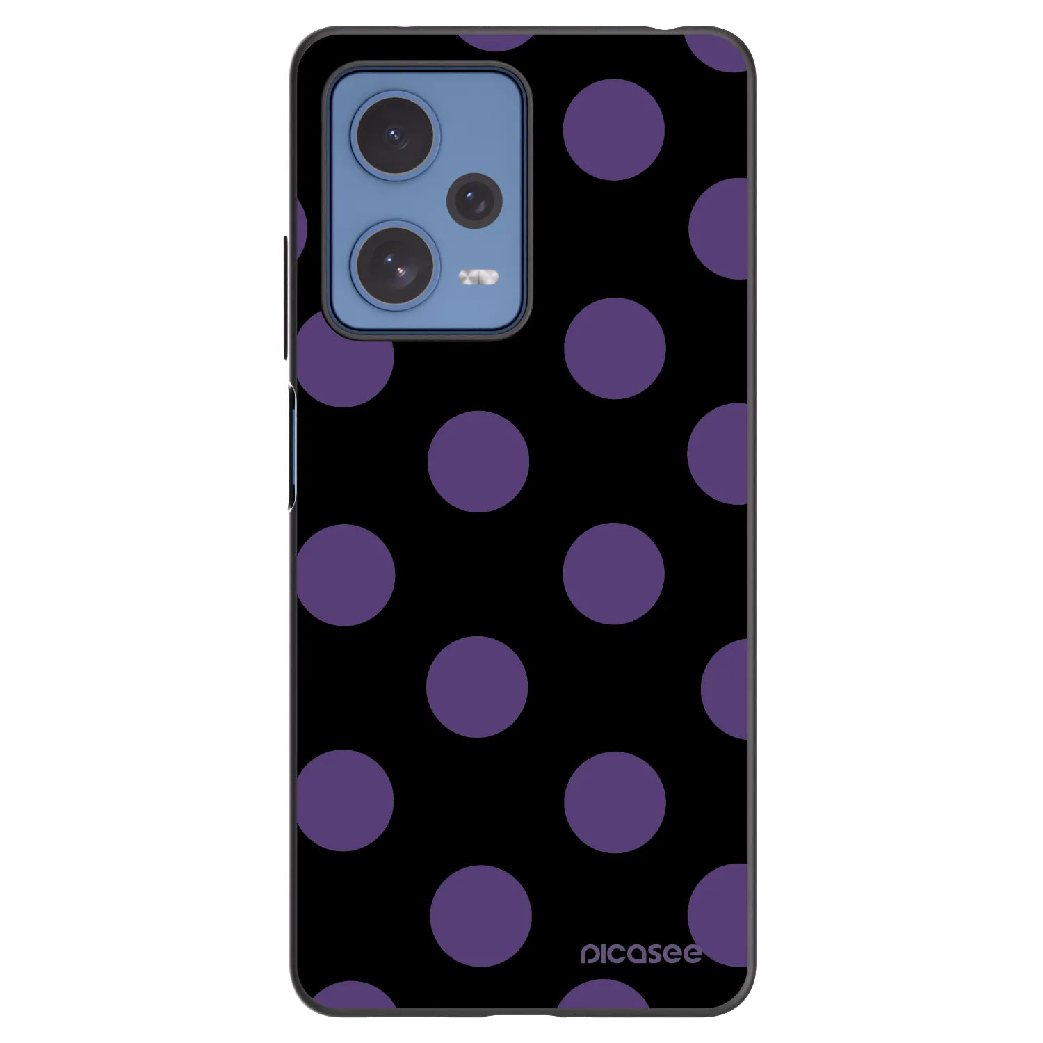 Picasee Μαύρη θήκη σιλικόνης για Xiaomi Redmi Note 12 Pro 5G - Big flickers