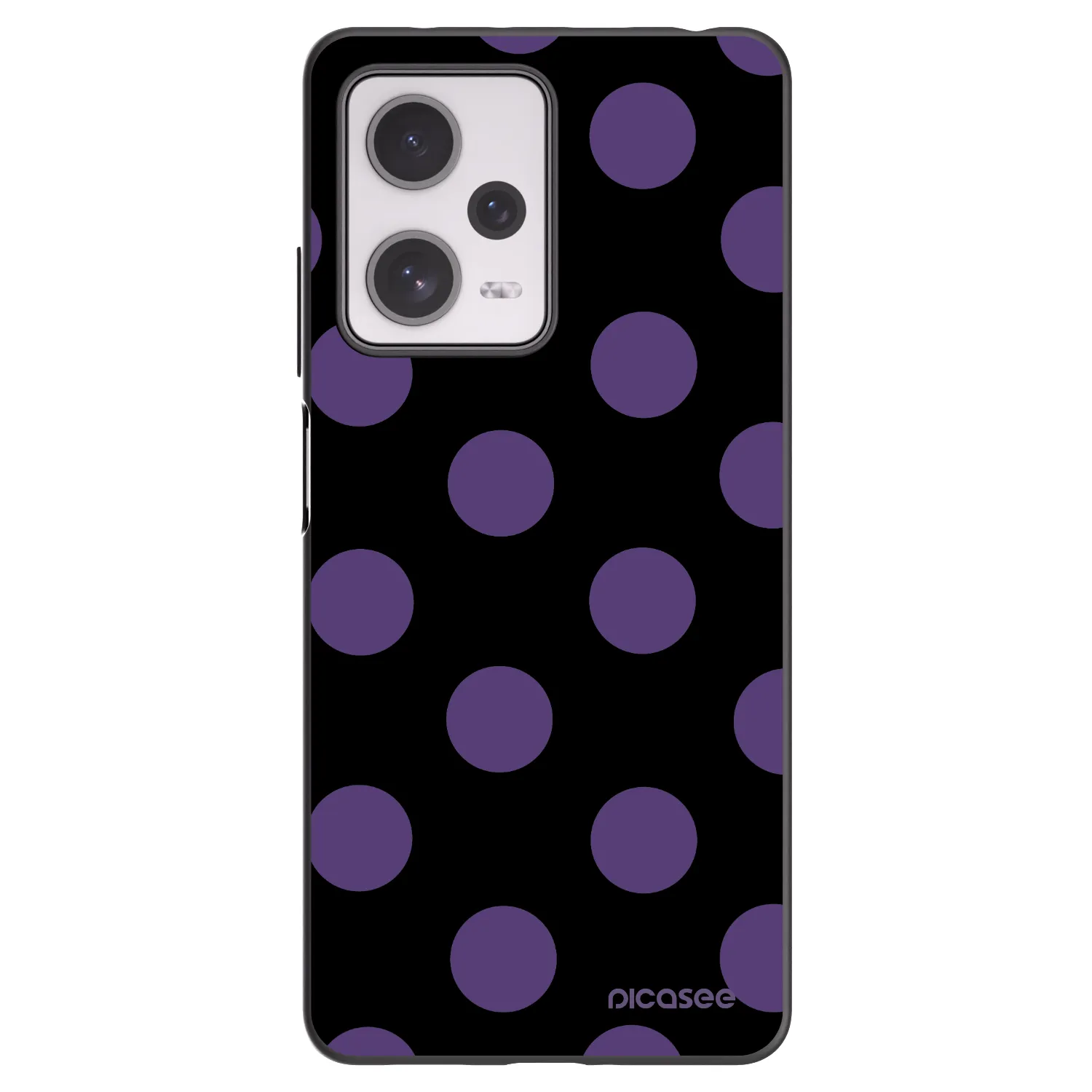 Picasee Μαύρη θήκη σιλικόνης για Xiaomi Redmi Note 12 Pro+ 5G - Big flickers