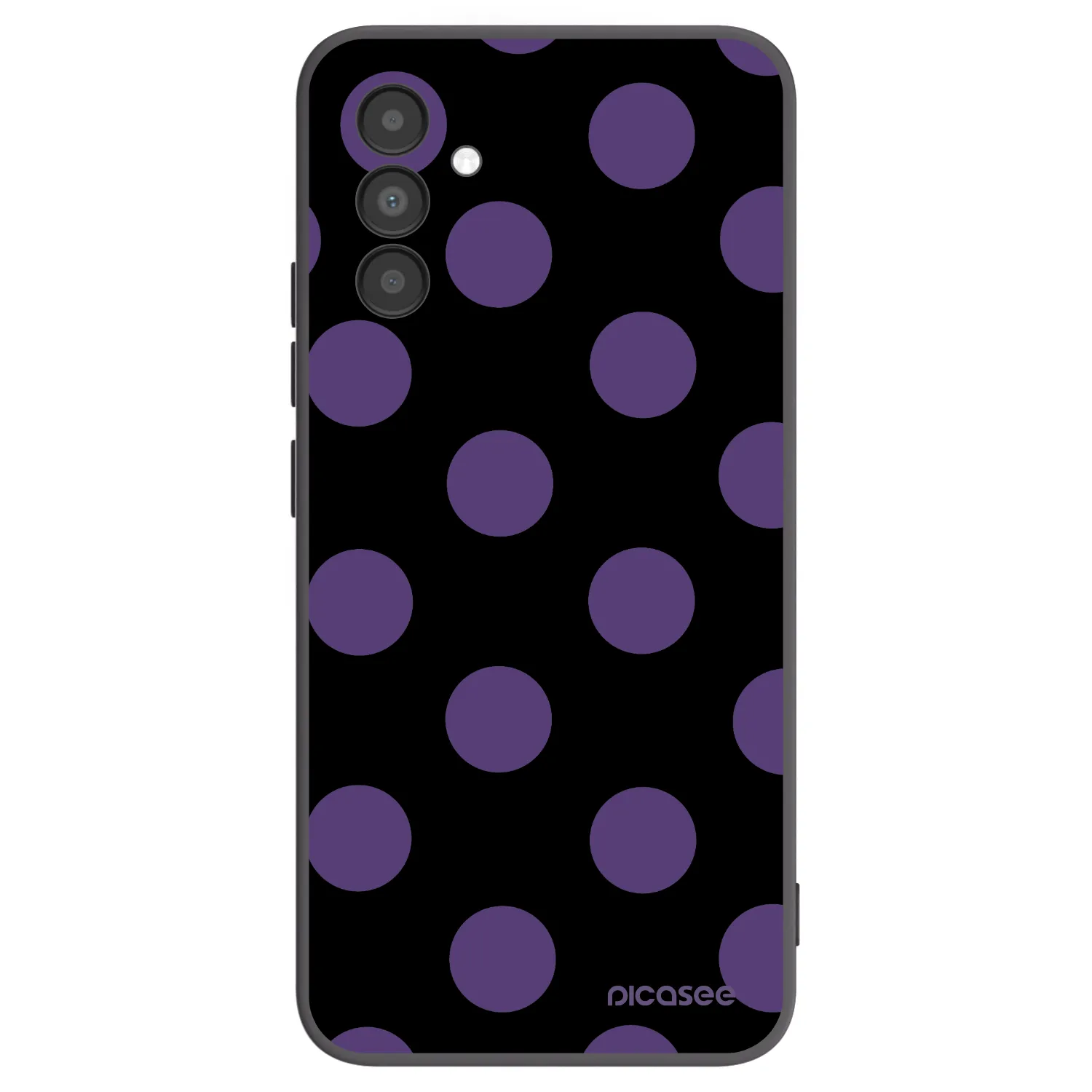 Picasee Μαύρη θήκη σιλικόνης για Samsung Galaxy A04s A047F - Big flickers