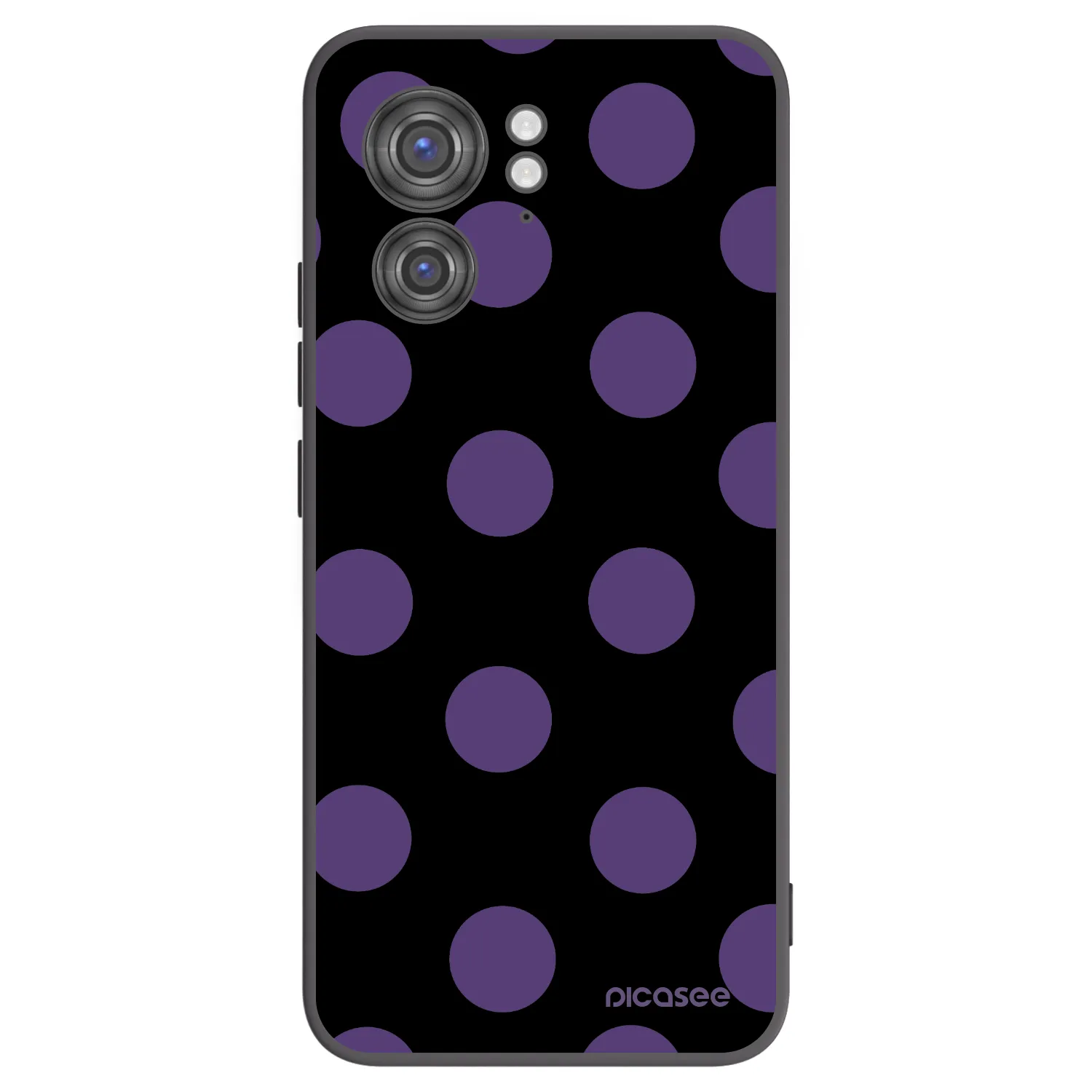 Picasee Μαύρη θήκη σιλικόνης για Motorola Edge 40 - Big flickers