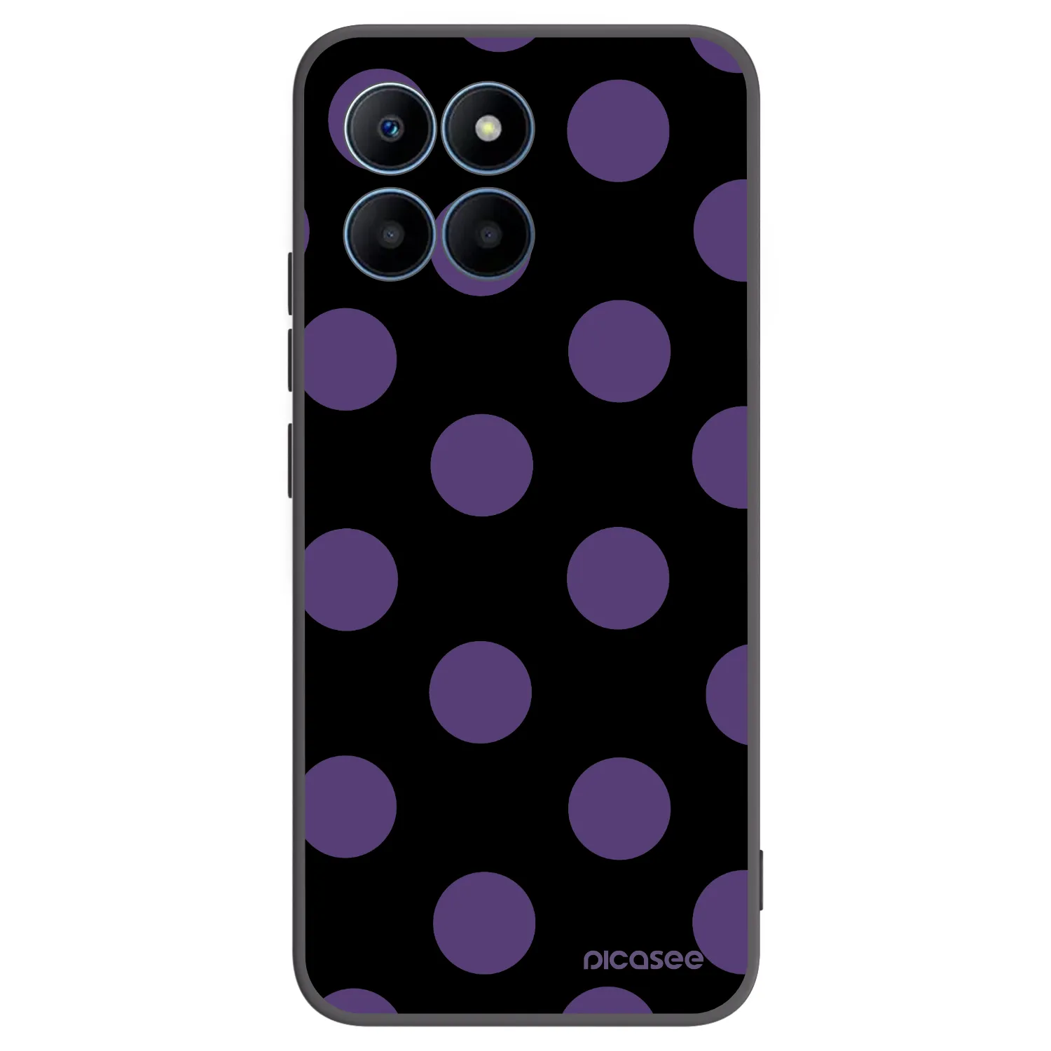 Picasee Μαύρη θήκη σιλικόνης για Honor 70 Lite - Big flickers
