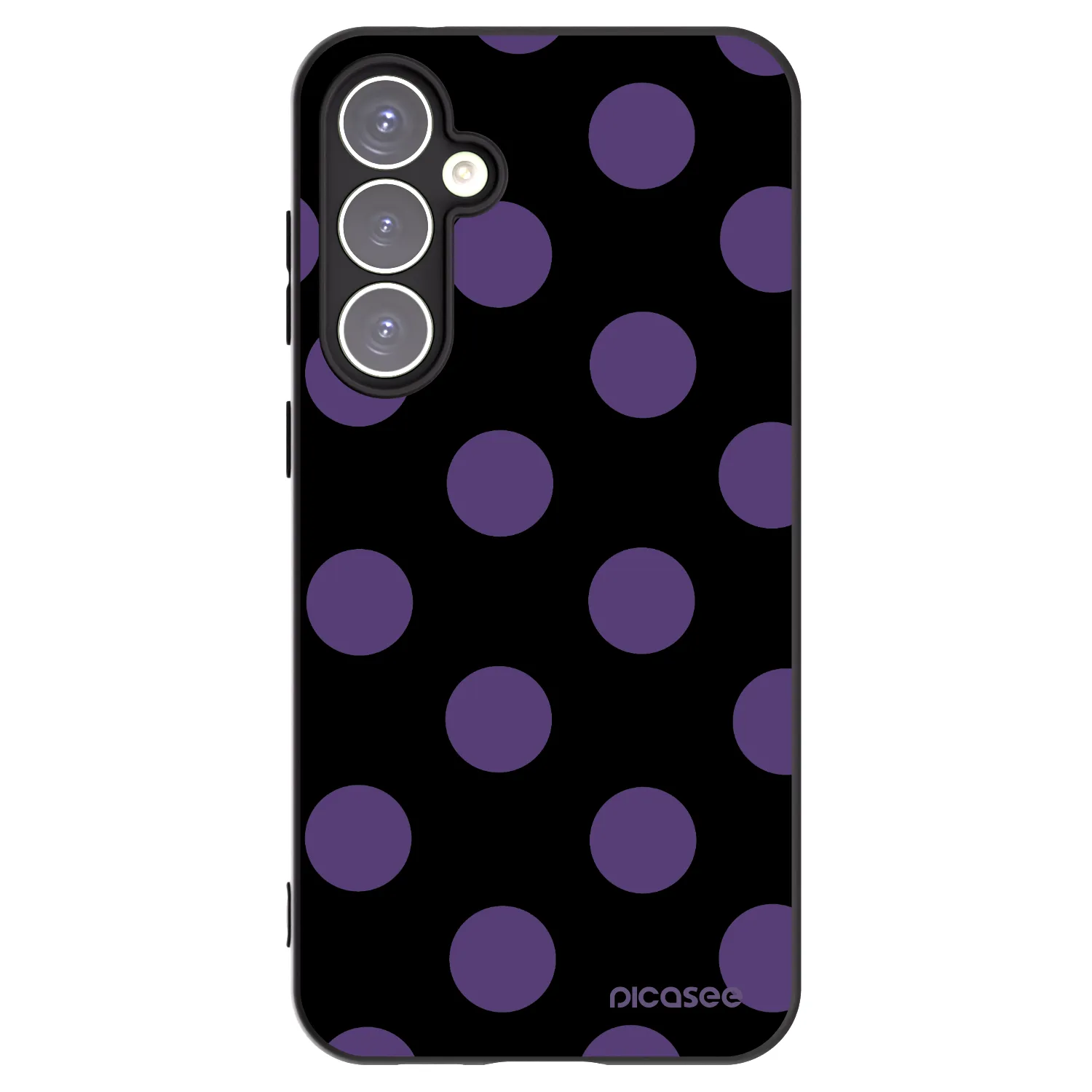 Picasee Μαύρη θήκη σιλικόνης για Samsung Galaxy S23 FE S711B - Big flickers