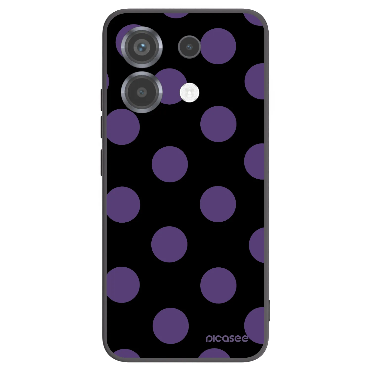Picasee Μαύρη θήκη σιλικόνης για Xiaomi Poco X6 - Big flickers