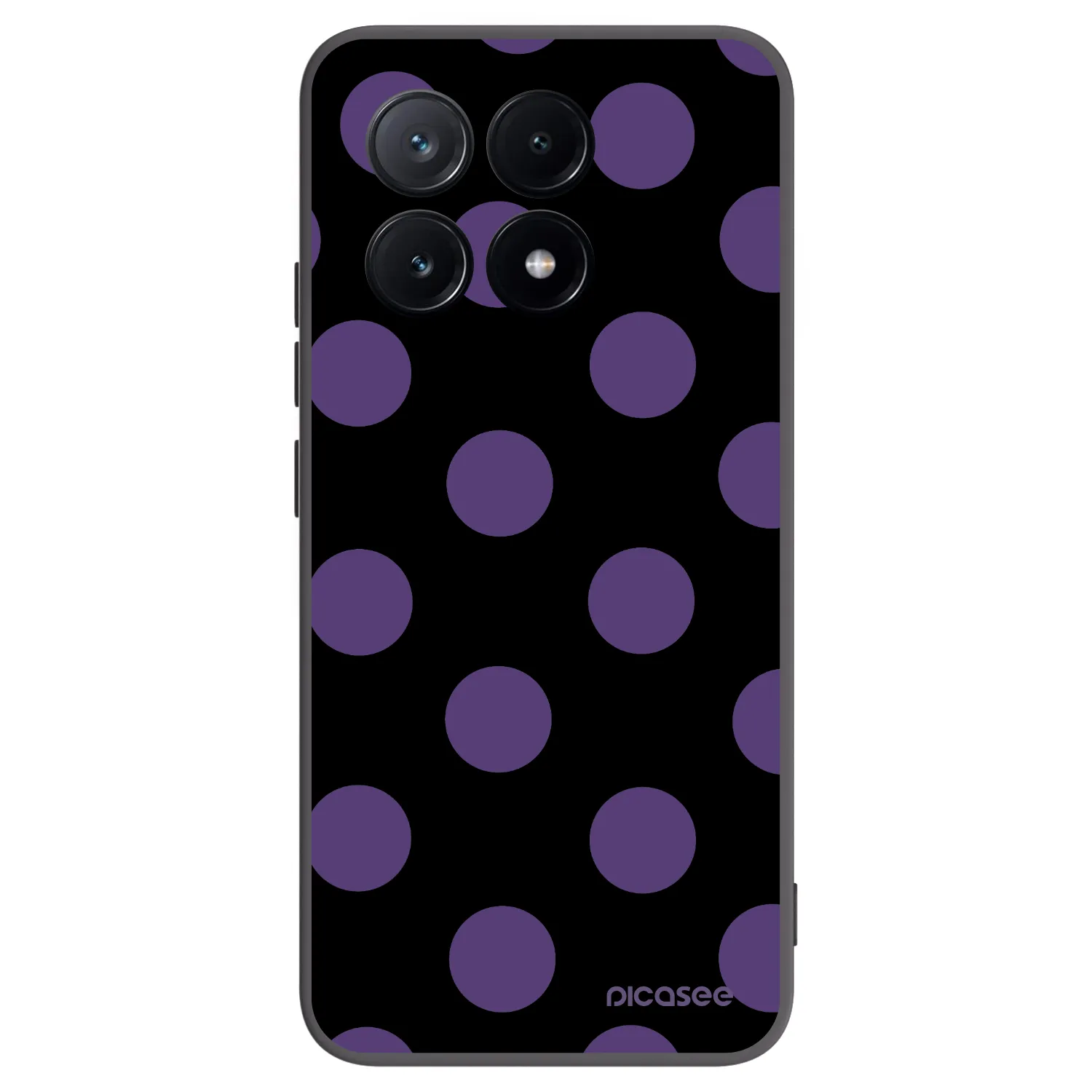 Picasee Μαύρη θήκη σιλικόνης για Xiaomi Poco X6 Pro - Big flickers