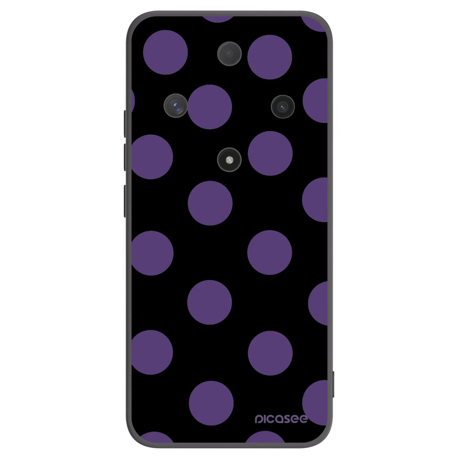 Picasee Μαύρη θήκη σιλικόνης για Honor Magic6 Lite 5G - Big flickers