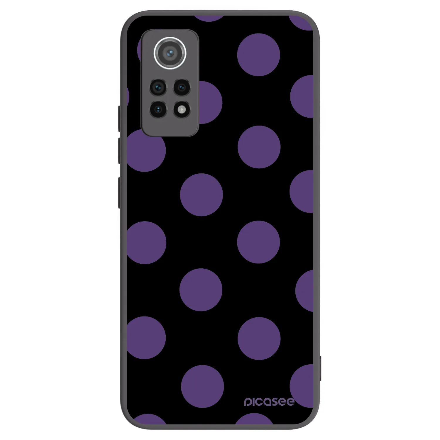 Picasee Μαύρη θήκη σιλικόνης για Xiaomi Redmi Note 12 Pro 4G - Big flickers