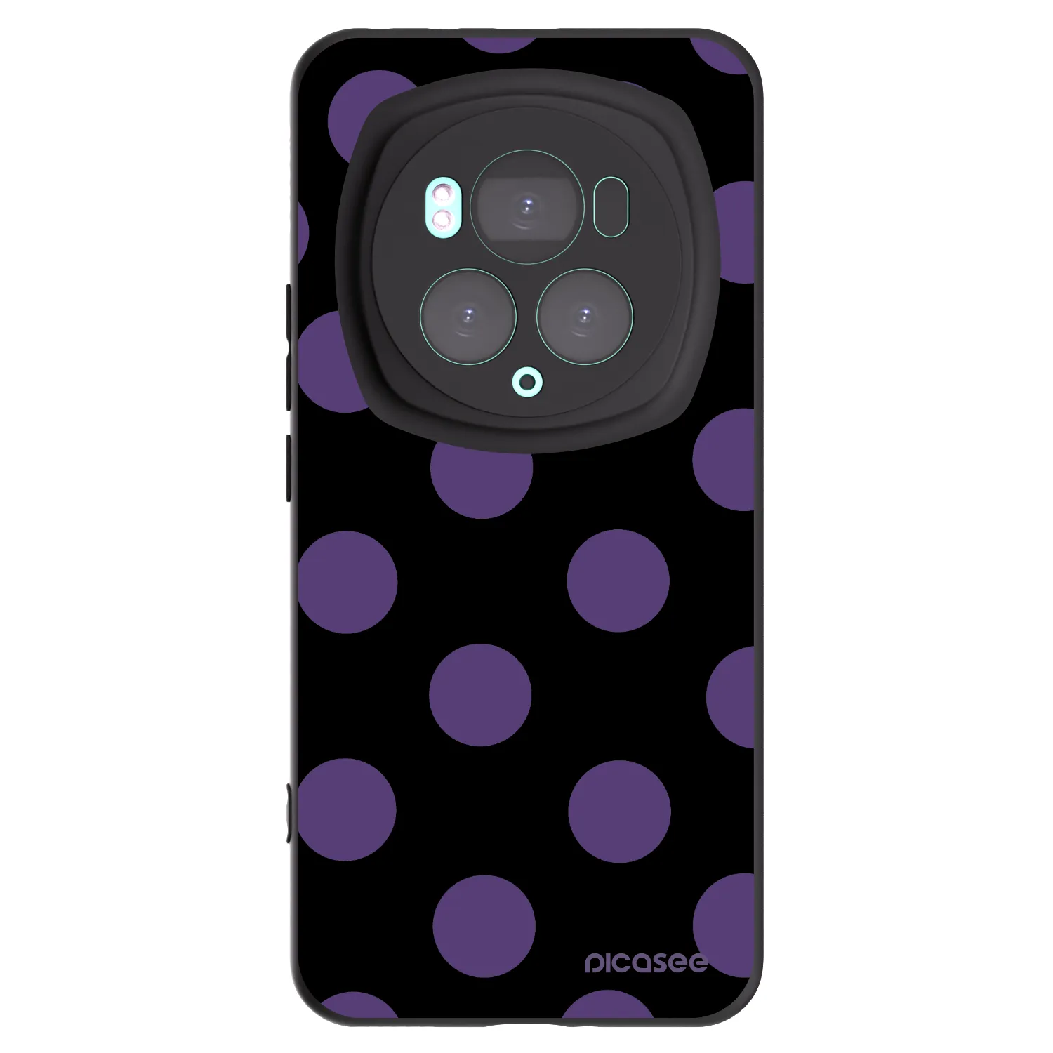 Picasee Μαύρη θήκη σιλικόνης για Honor Magic6 Pro - Big flickers