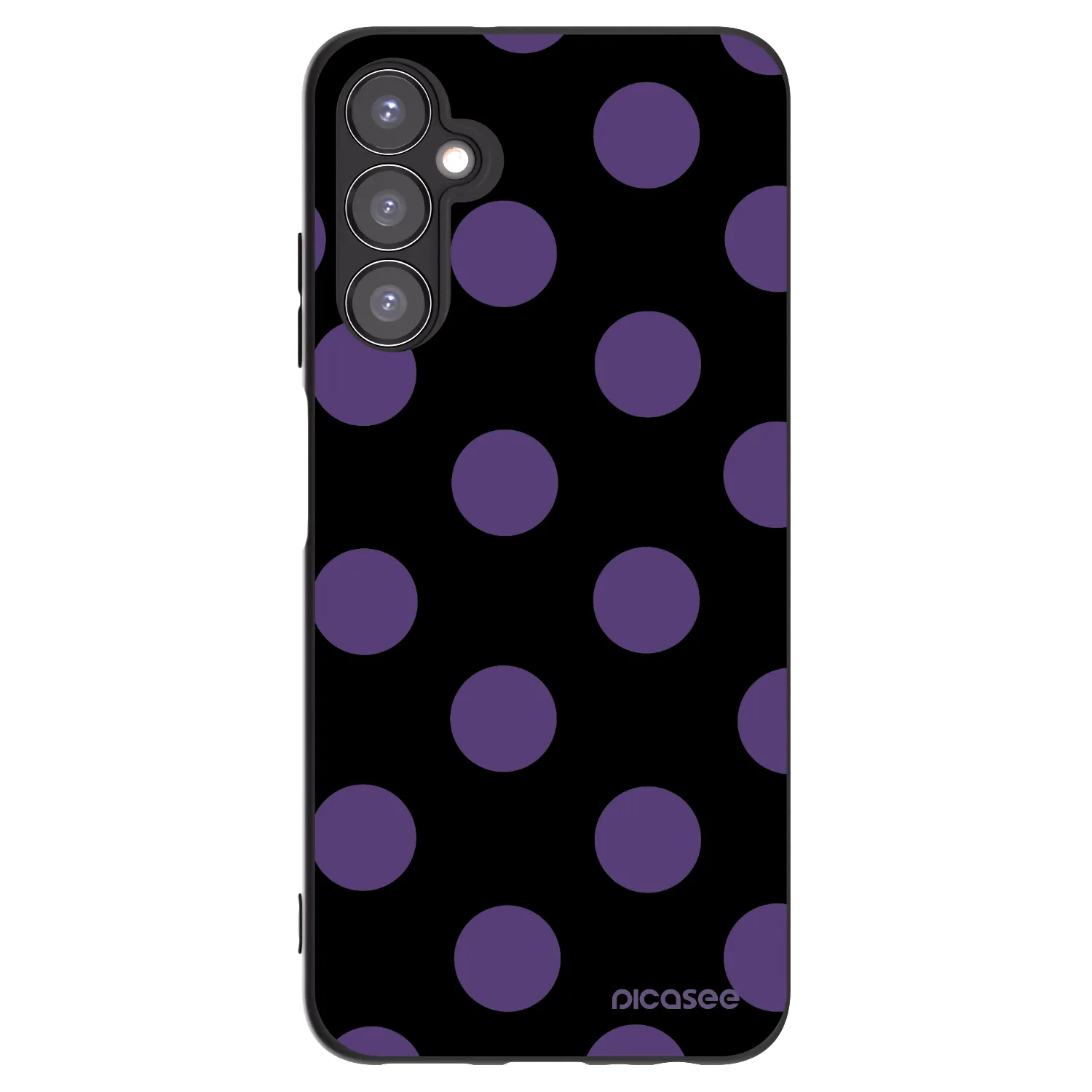 Picasee Μαύρη θήκη σιλικόνης για Samsung Galaxy A05s A057G - Big flickers